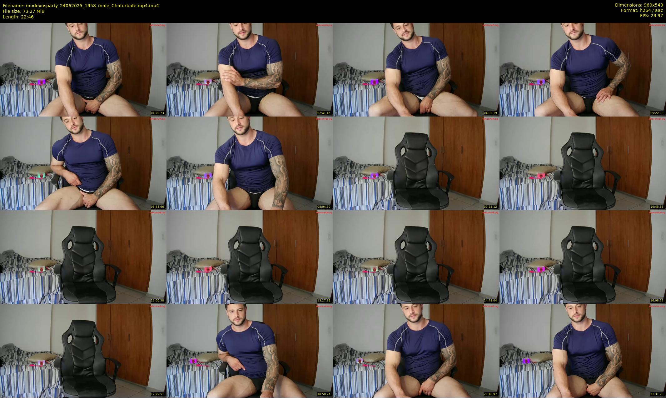 modexusparty — 23 minute Chaturbate male cam show recording, 480p, Jun 24, 2025