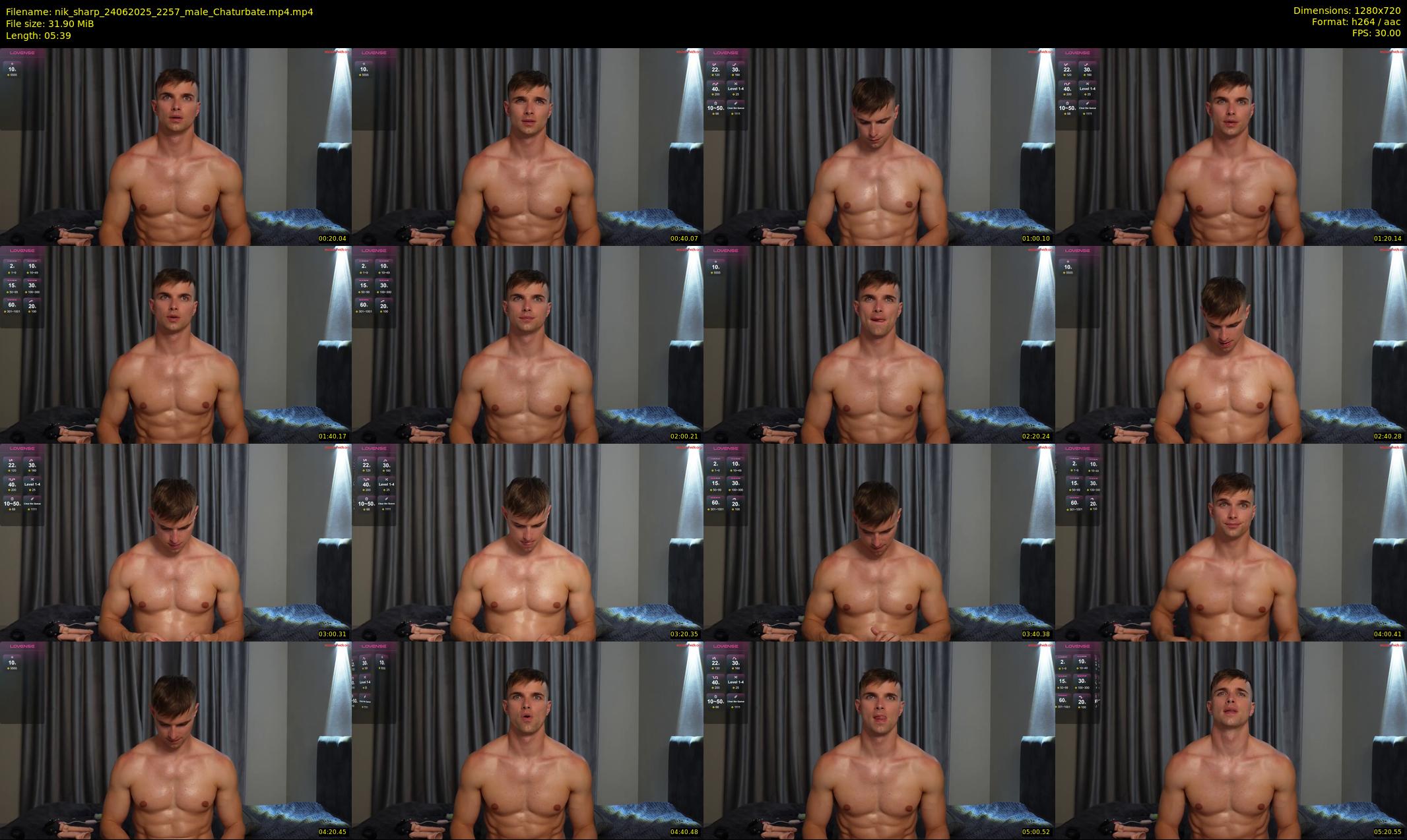 nik_sharp — 6 minute Chaturbate male cam show recording, 720p, Jun 24, 2025