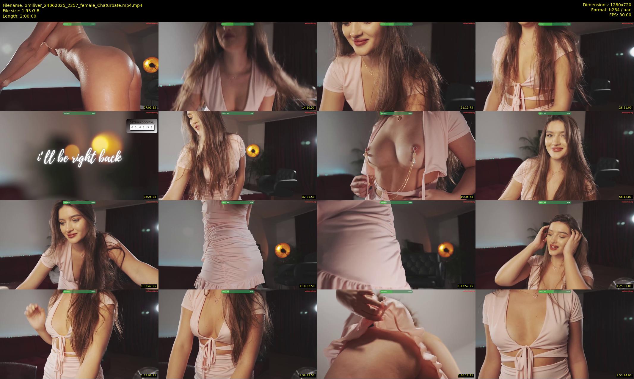 omiliver — 120 minute Chaturbate female cam show recording, 720p, Jun 24, 2025