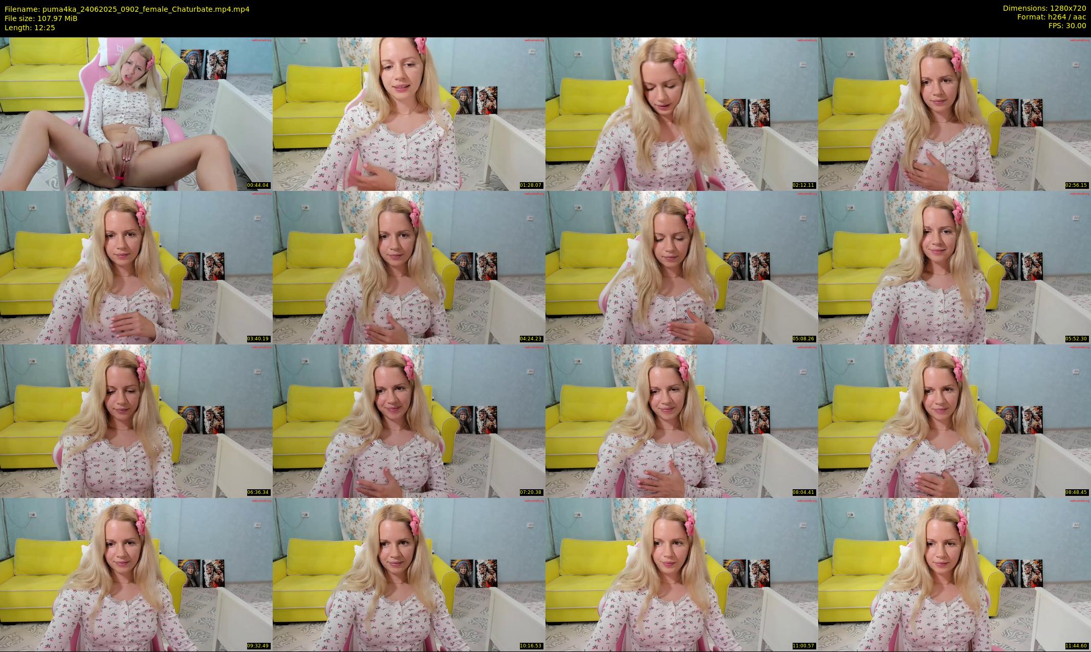 puma4ka — 13 minute Chaturbate female cam show recording, 720p, Jun 24, 2025