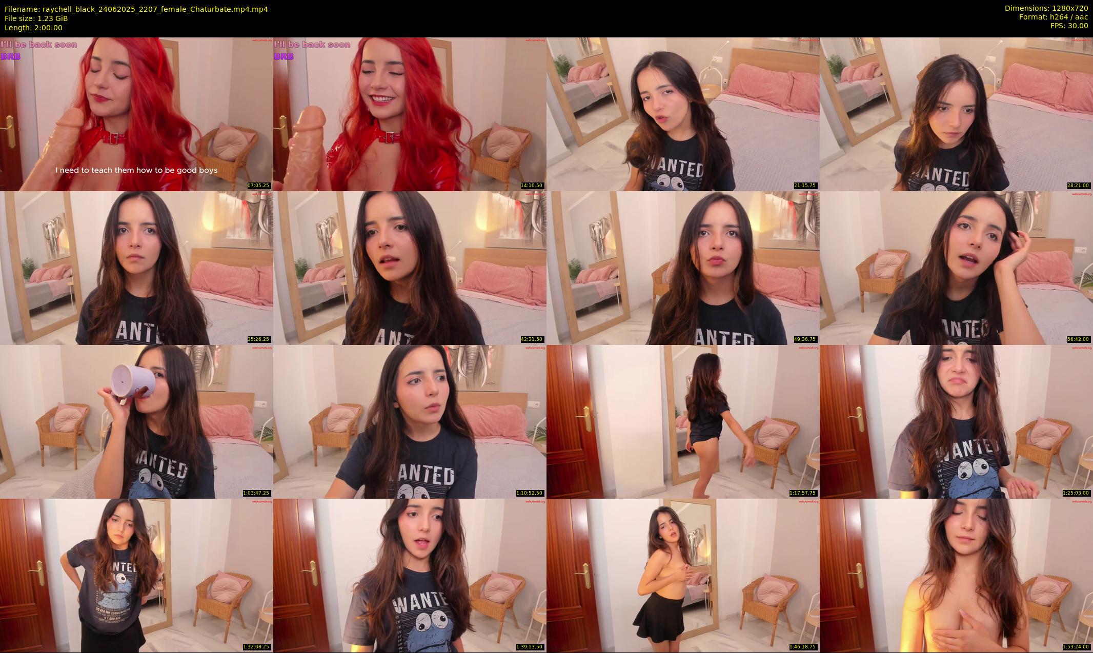 raychell_black — 120 minute Chaturbate female cam show recording, 720p, Jun 24, 2025