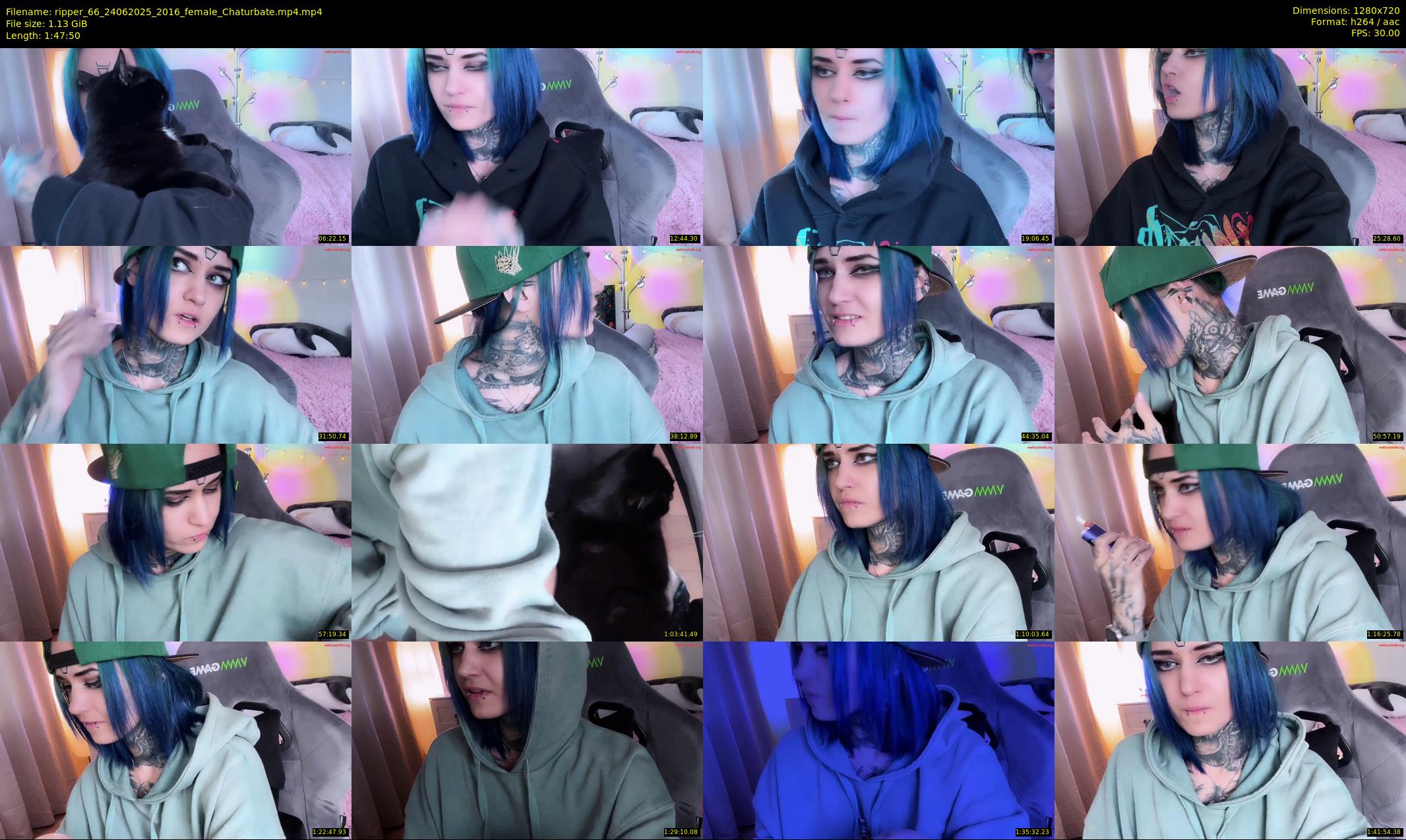 ripper_66 — 108 minute Chaturbate female cam show recording, 720p, Jun 24, 2025