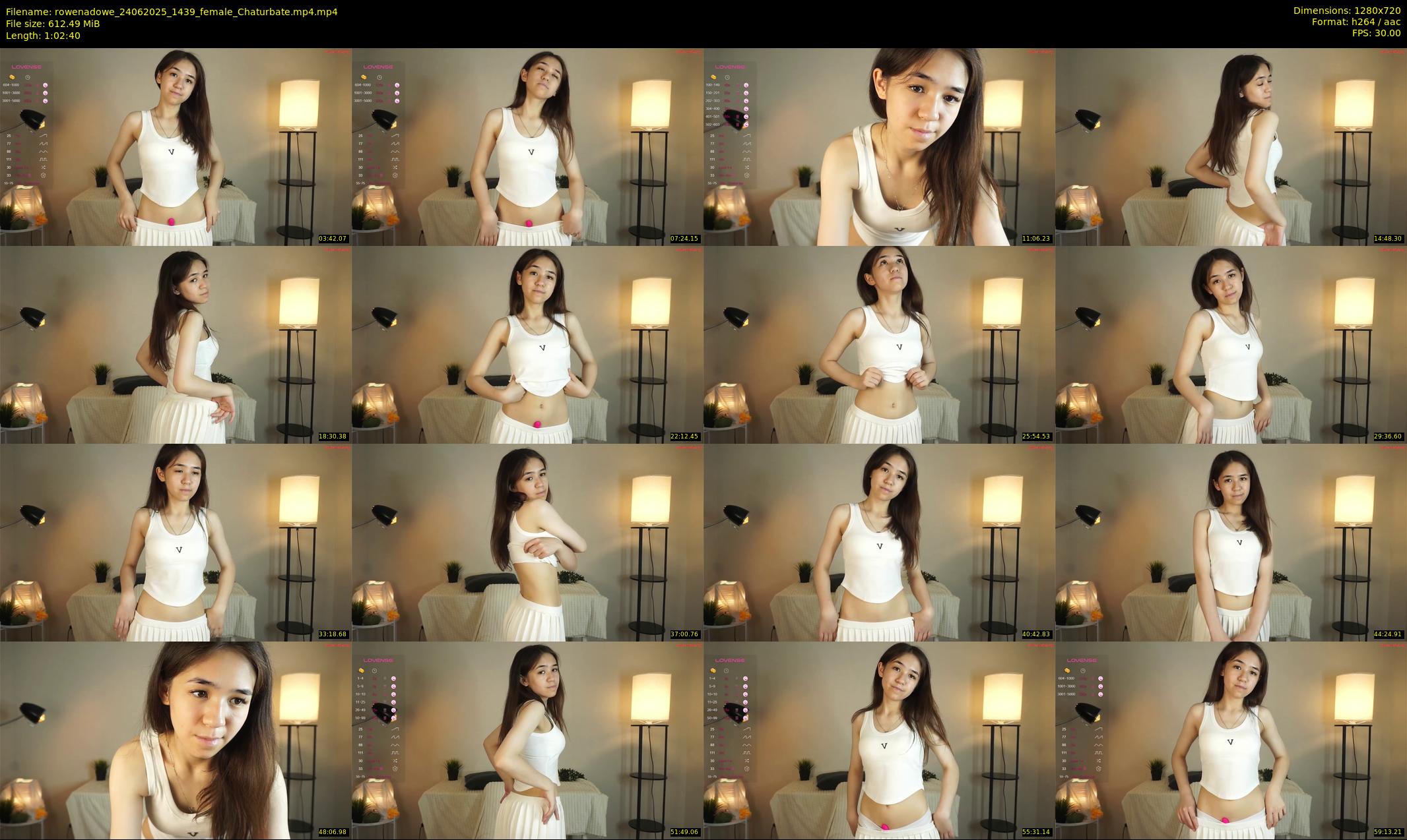 rowenadowe — 63 minute Chaturbate female cam show recording, 720p, Jun 24, 2025