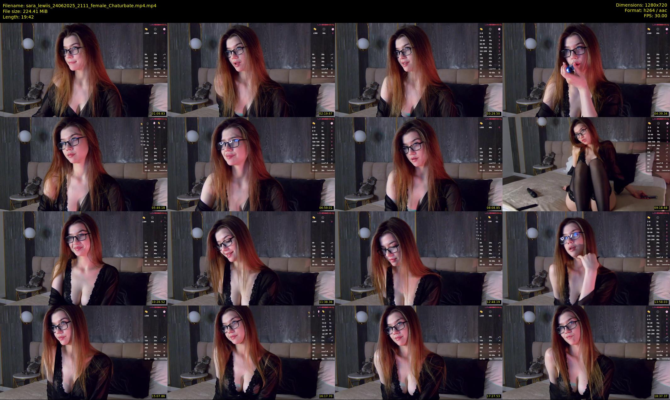 sara_lewiis — 20 minute Chaturbate female cam show recording, 720p, Jun 24, 2025