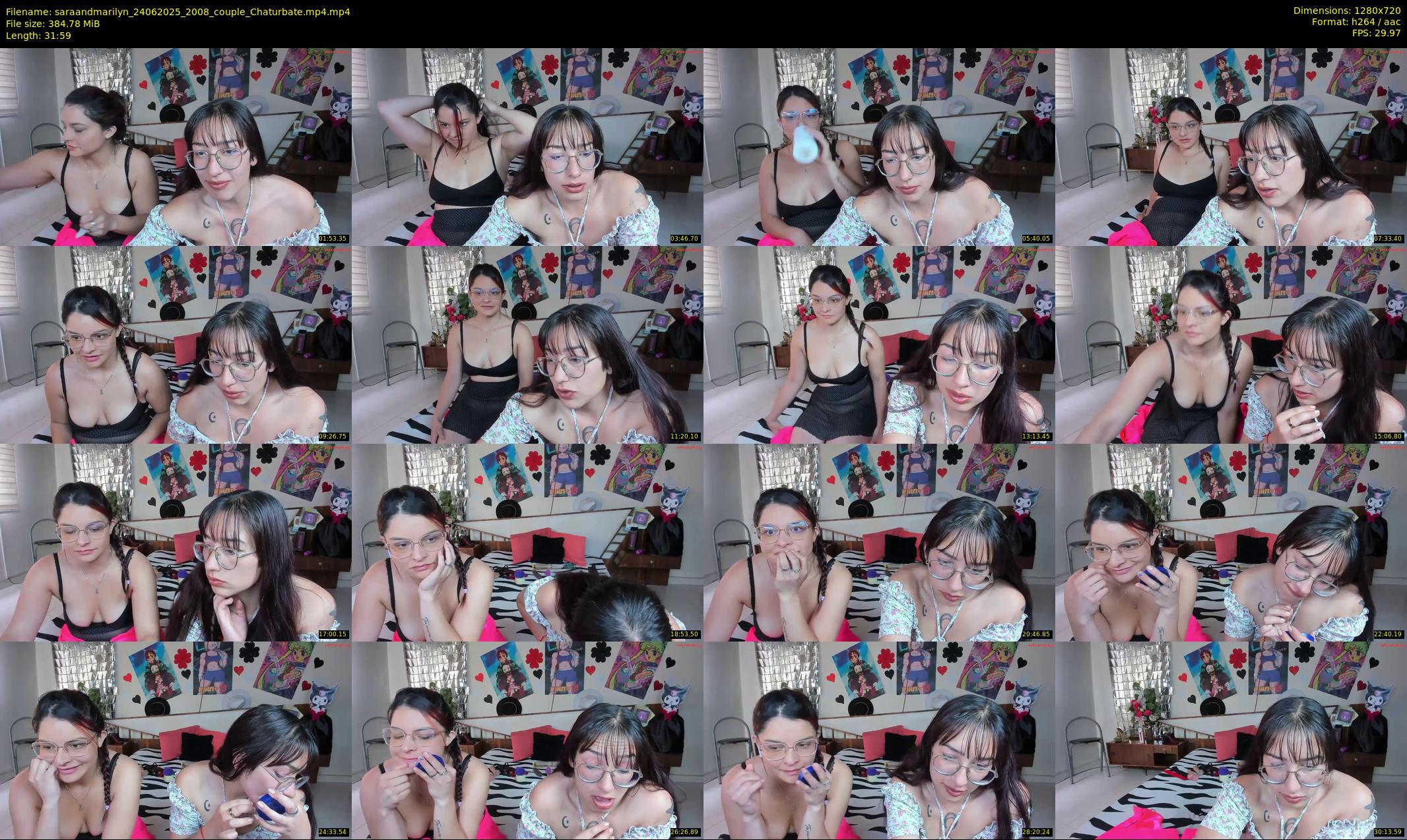 saraandmarilyn — 32 minute Chaturbate couple cam show recording, 720p, Jun 24, 2025