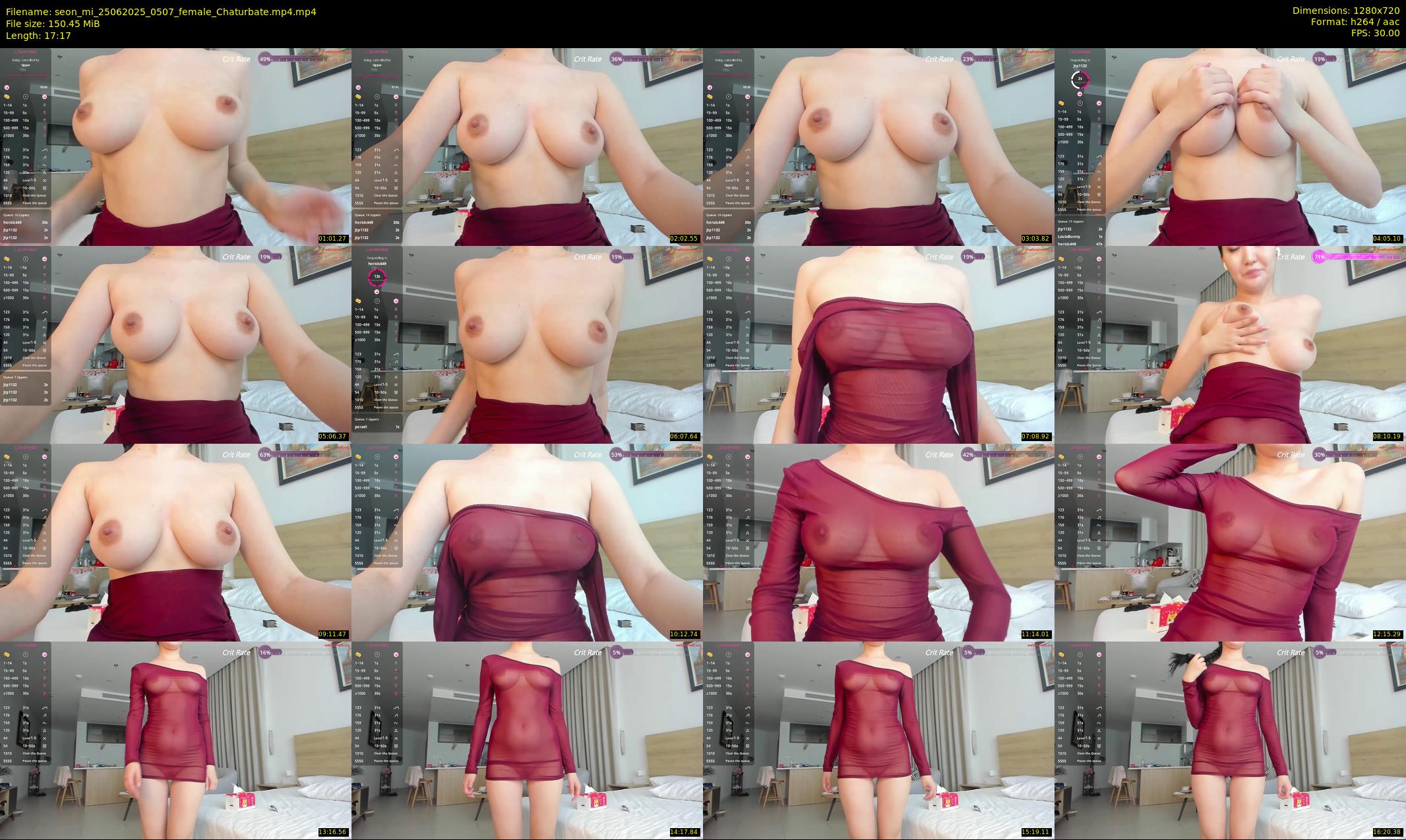 seon_mi — 18 minute Chaturbate female cam show recording, 720p, Jun 25, 2025