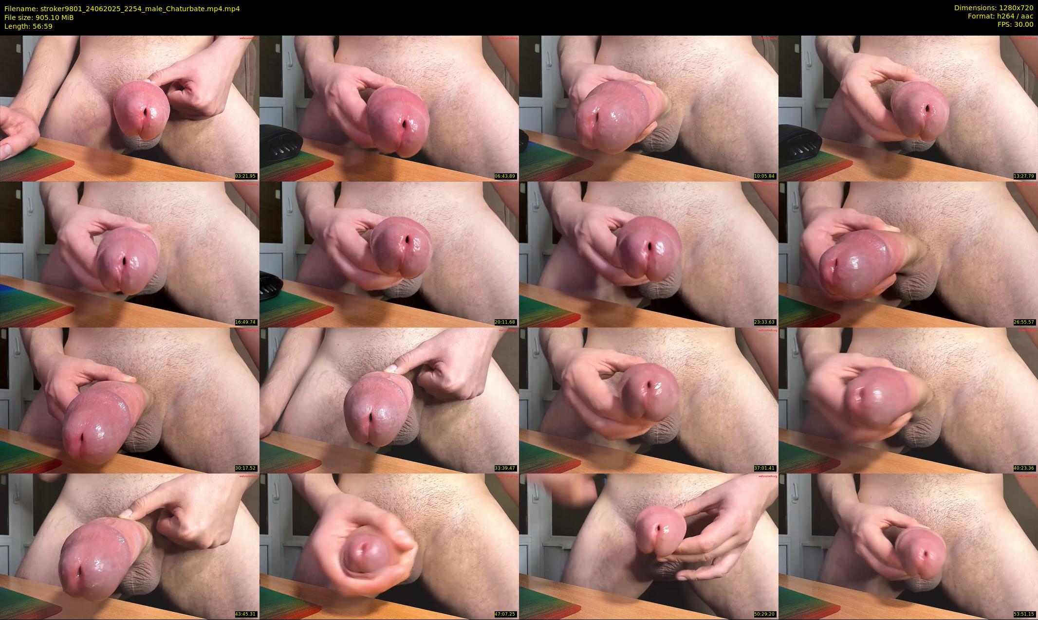 stroker9801 — 57 minute Chaturbate male cam show recording, 720p, Jun 24, 2025