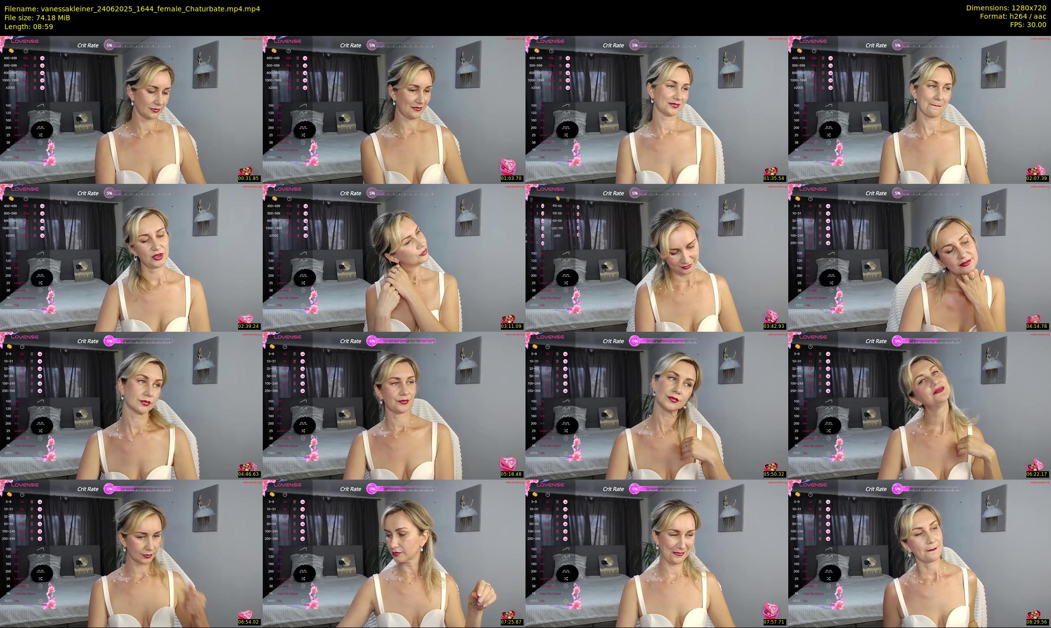 vanessakleiner — 9 minute Chaturbate female cam show recording, 720p, Jun 24, 2025