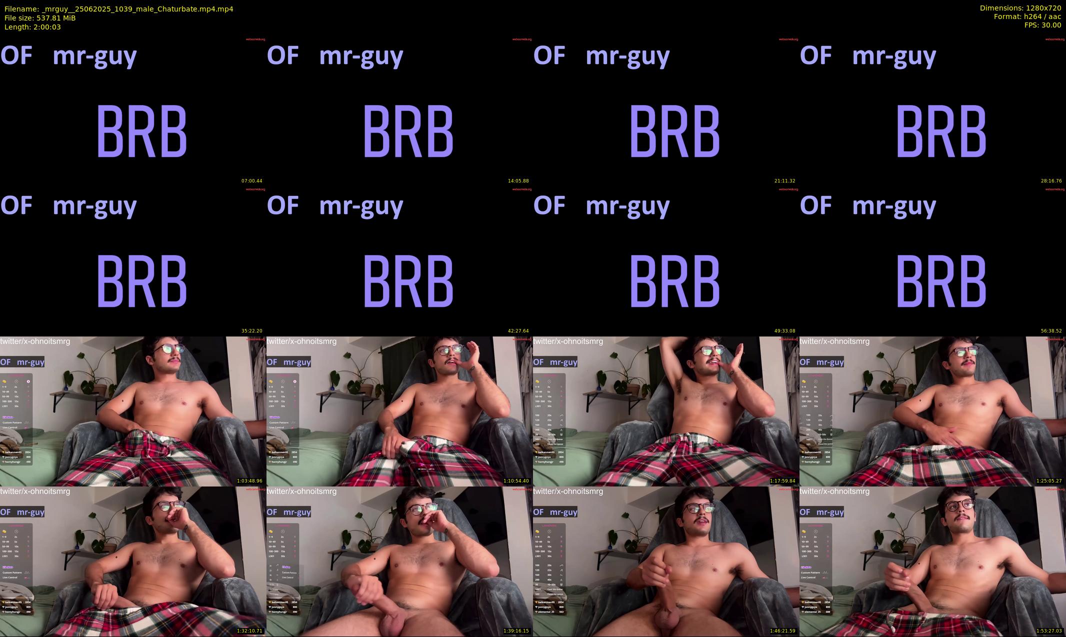 _mrguy_ — 121 minute Chaturbate male cam show recording, 720p, Jun 25, 2025