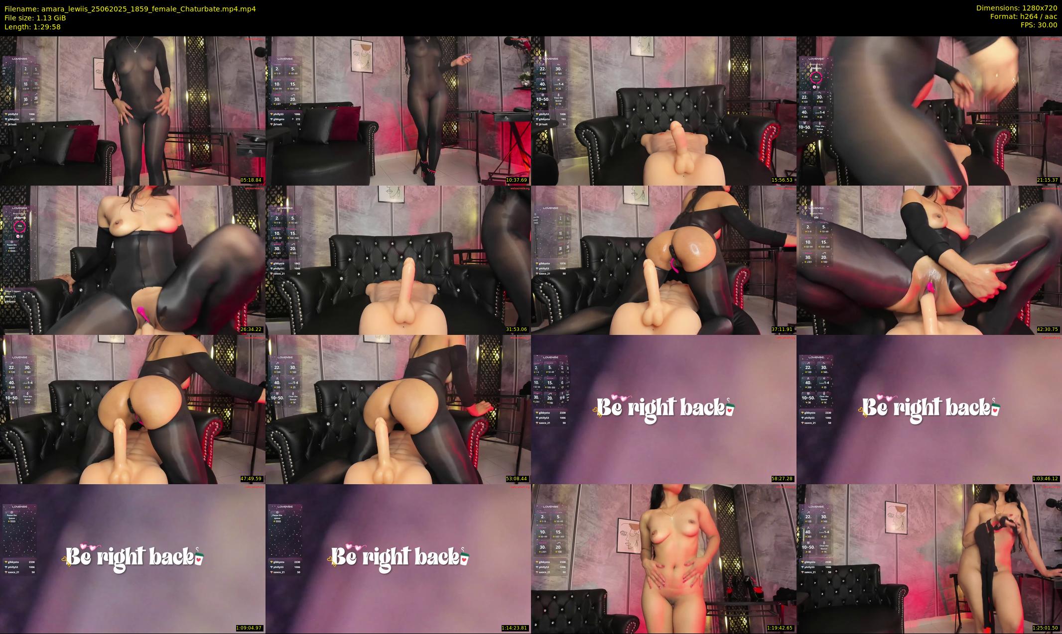 amara_lewiis — 90 minute Chaturbate female cam show recording, 720p, Jun 25, 2025
