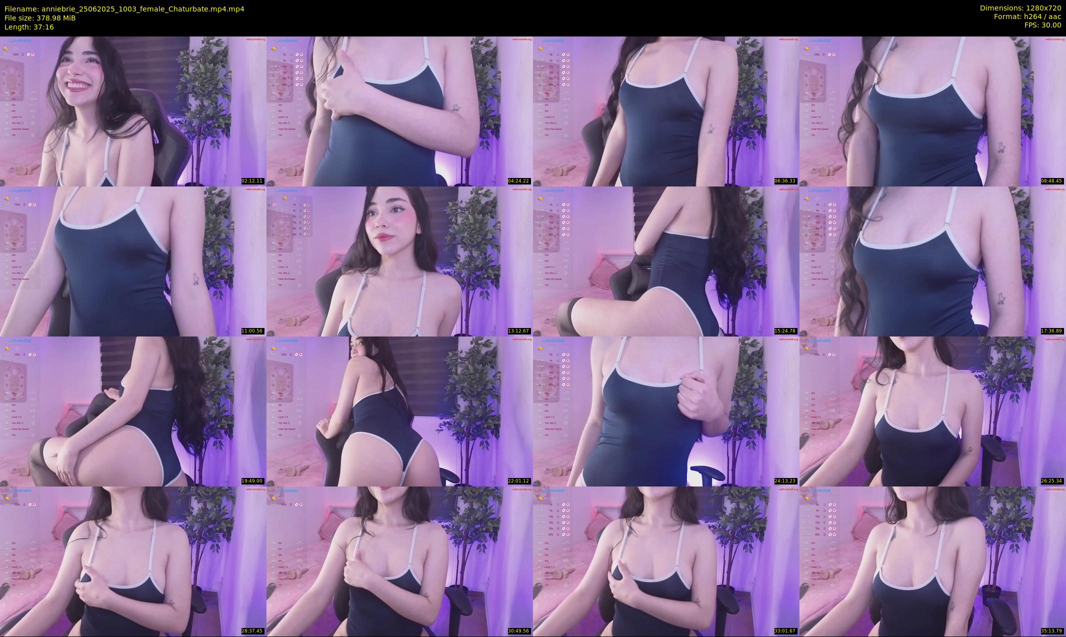anniebrie — 38 minute Chaturbate female cam show recording, 720p, Jun 25, 2025