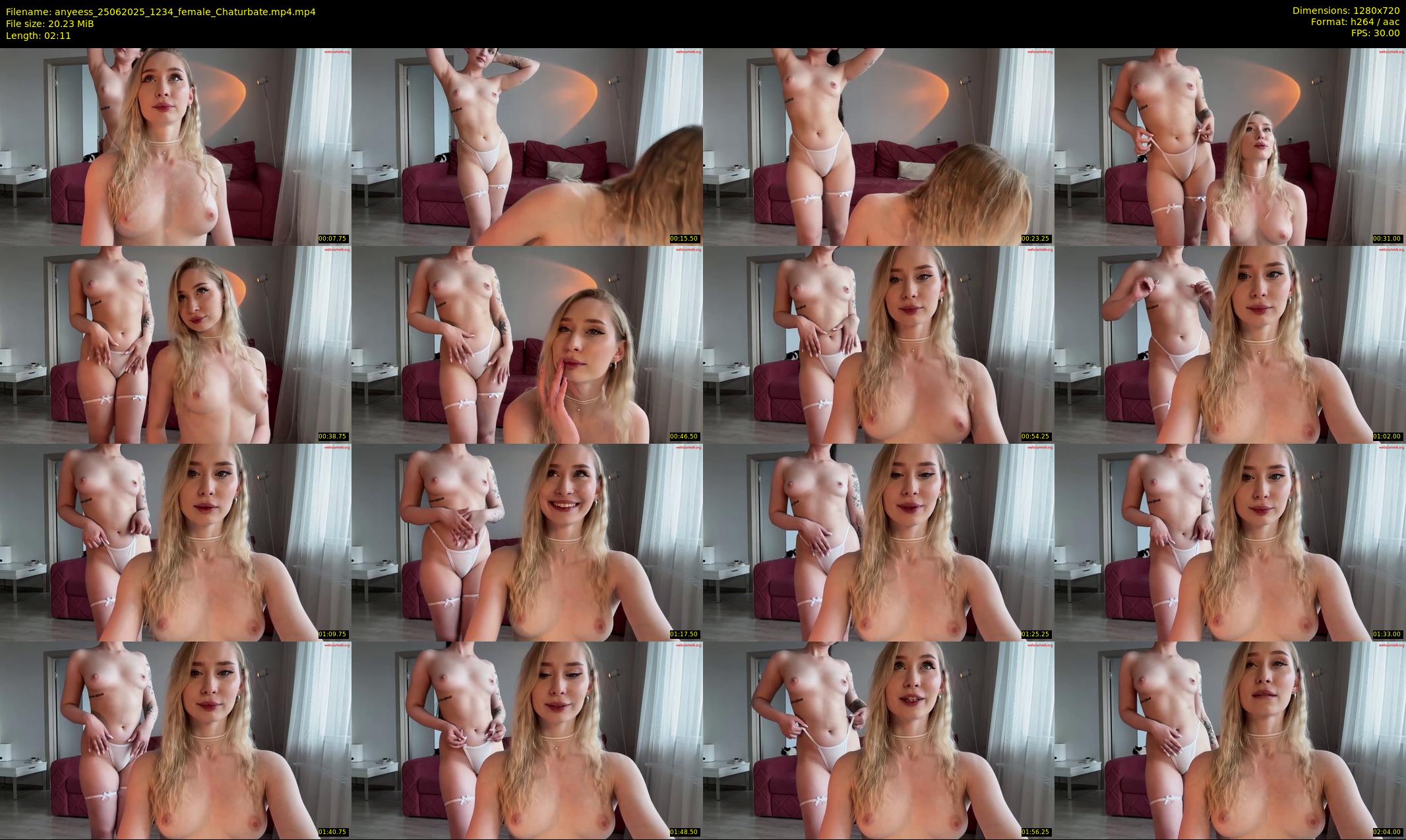 anyeess — 3 minute Chaturbate female cam show recording, 720p, Jun 25, 2025