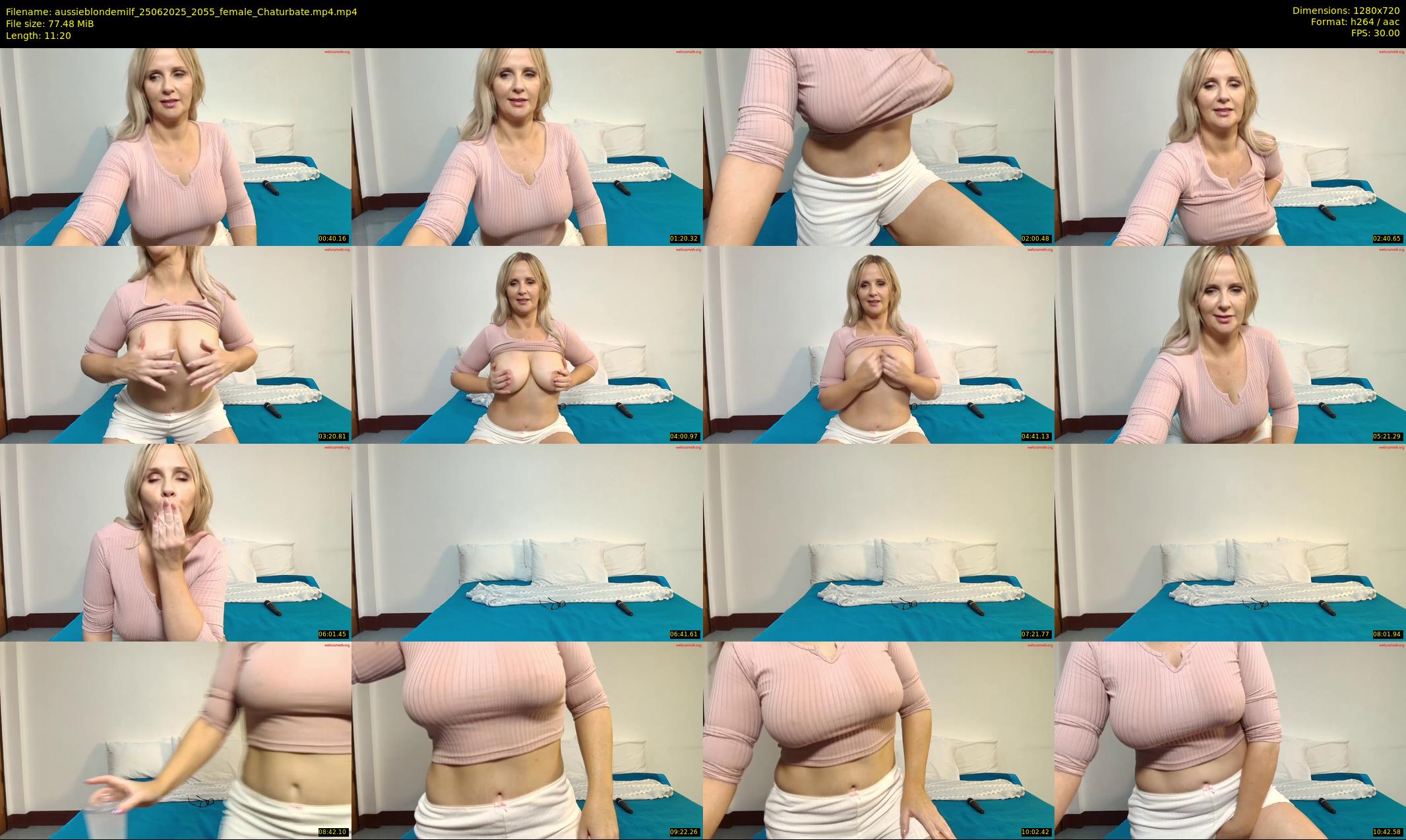 aussieblondemilf — 12 minute Chaturbate female cam show recording, 720p, Jun 25, 2025