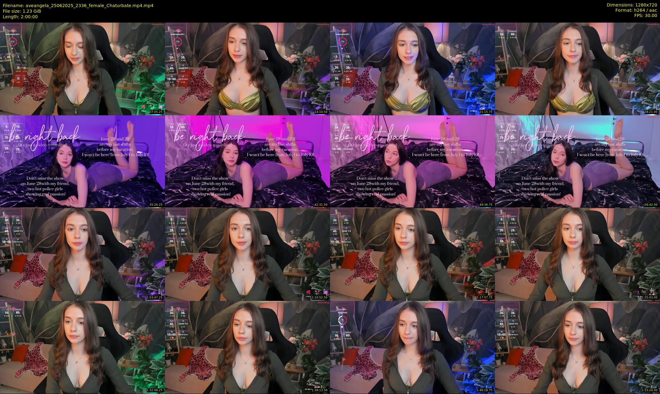 aveangela — 120 minute Chaturbate couple cam show recording, 720p, Jun 25, 2025