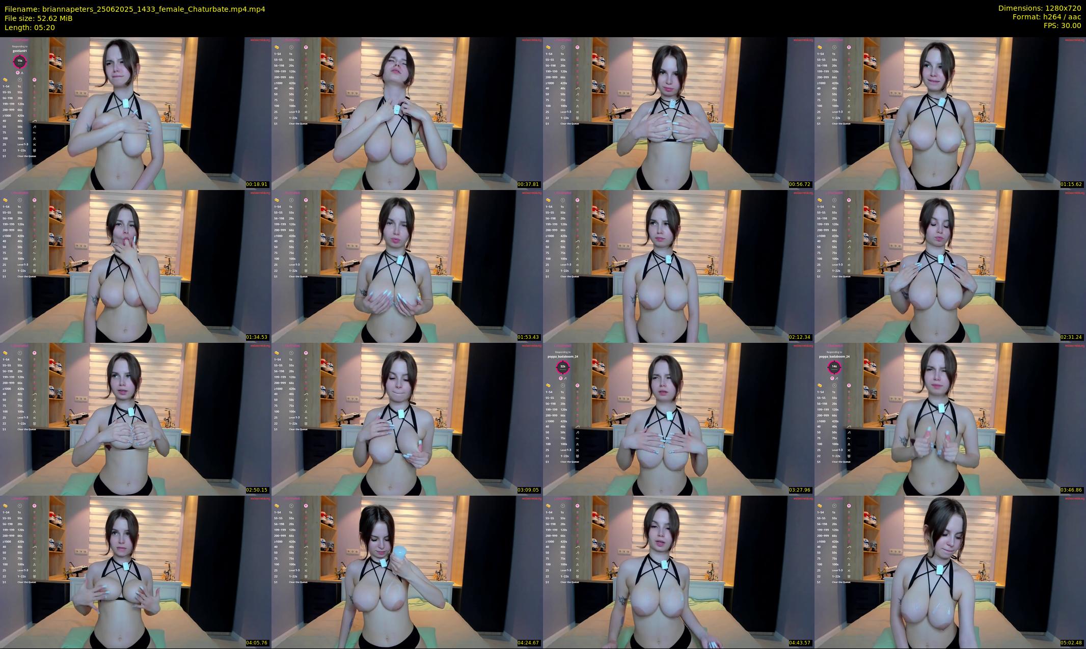briannapeters — 6 minute Chaturbate female cam show recording, 720p, Jun 25, 2025