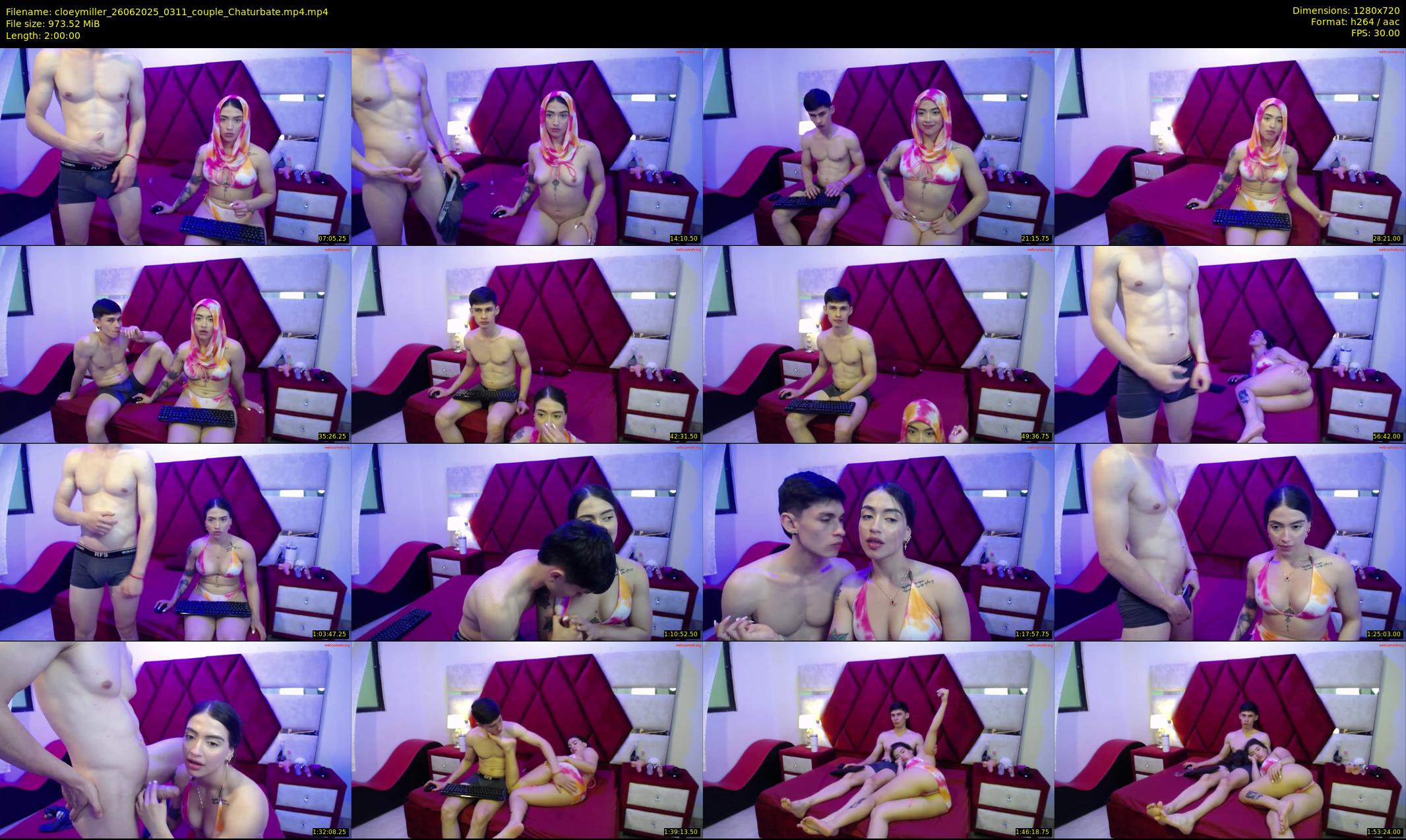 cloeymiller — 120 minute Chaturbate couple cam show recording, 720p, Jun 26, 2025