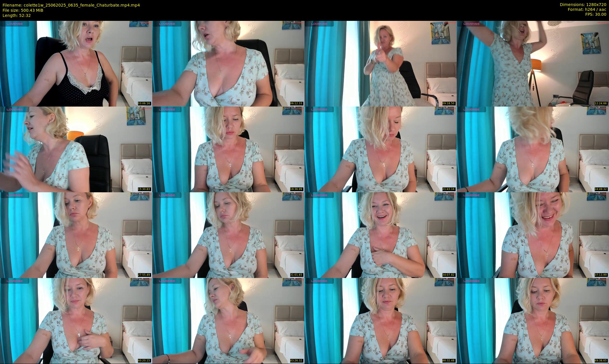 colette1w — 53 minute Chaturbate female cam show recording, 720p, Jun 25, 2025