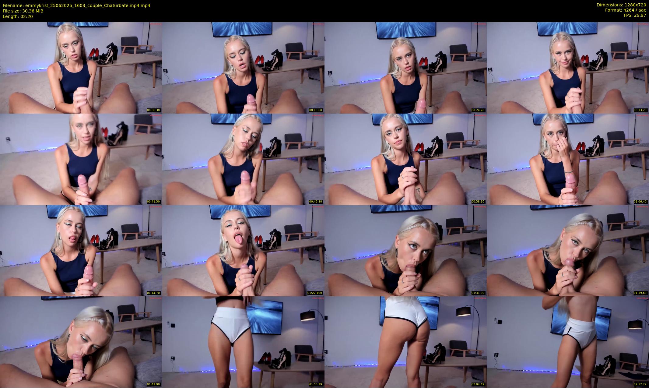 emmykrist — 3 minute Chaturbate couple cam show recording, 720p, Jun 25, 2025