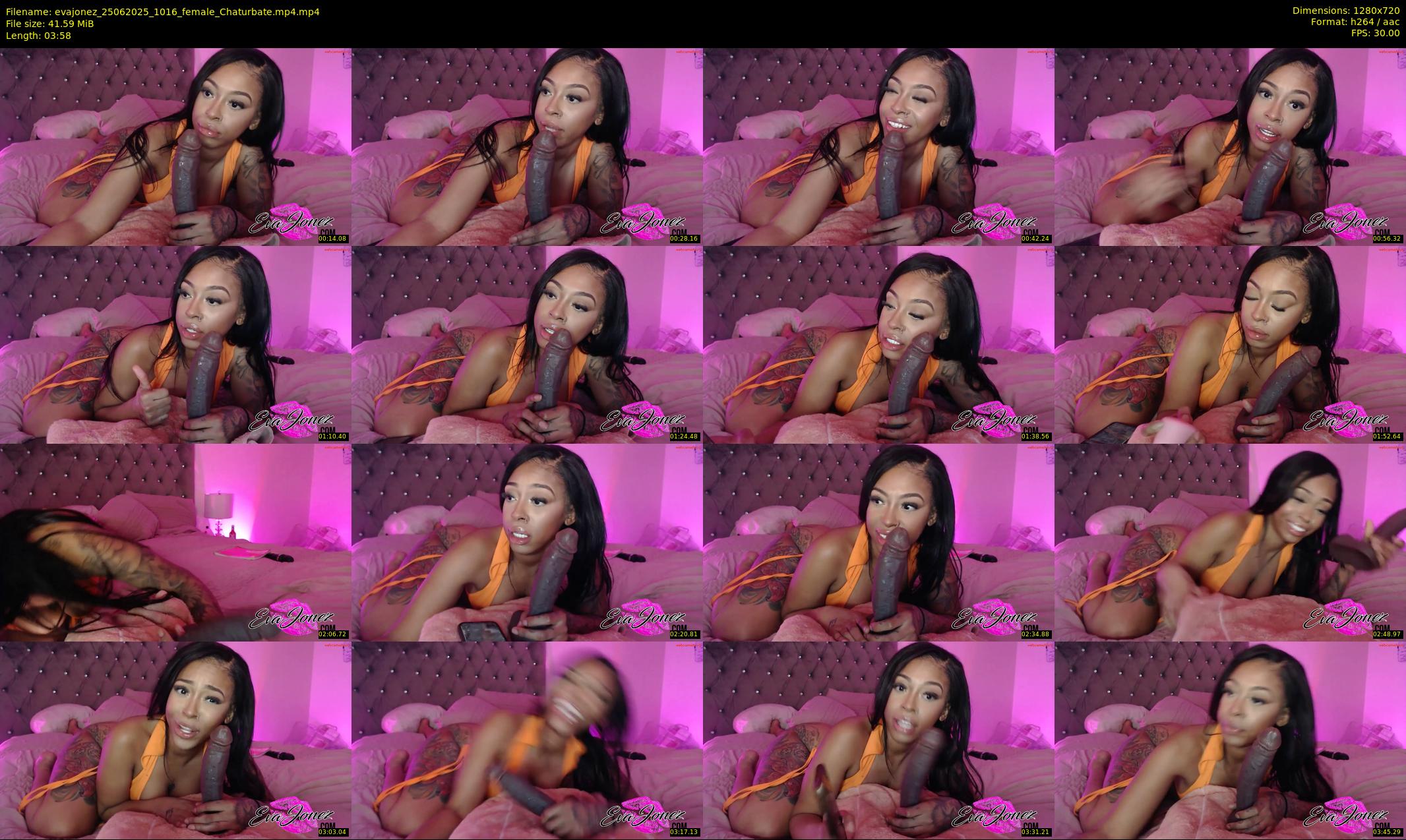 evajonez — 4 minute Chaturbate female cam show recording, 720p, Jun 25, 2025