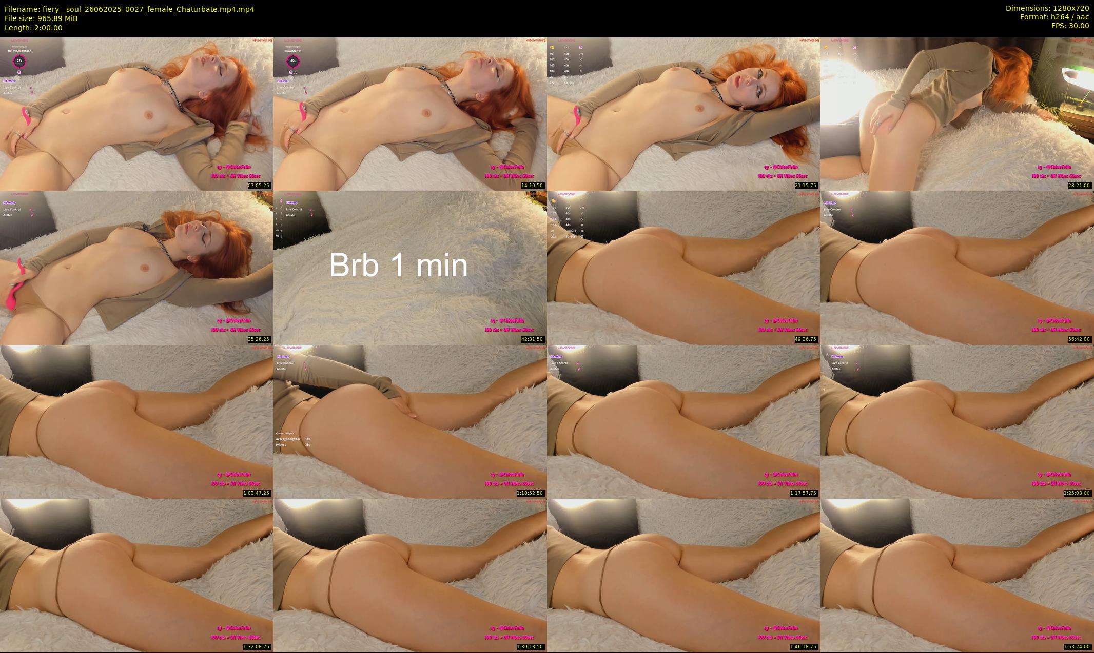 fiery__soul — 120 minute Chaturbate female cam show recording, 720p, Jun 26, 2025