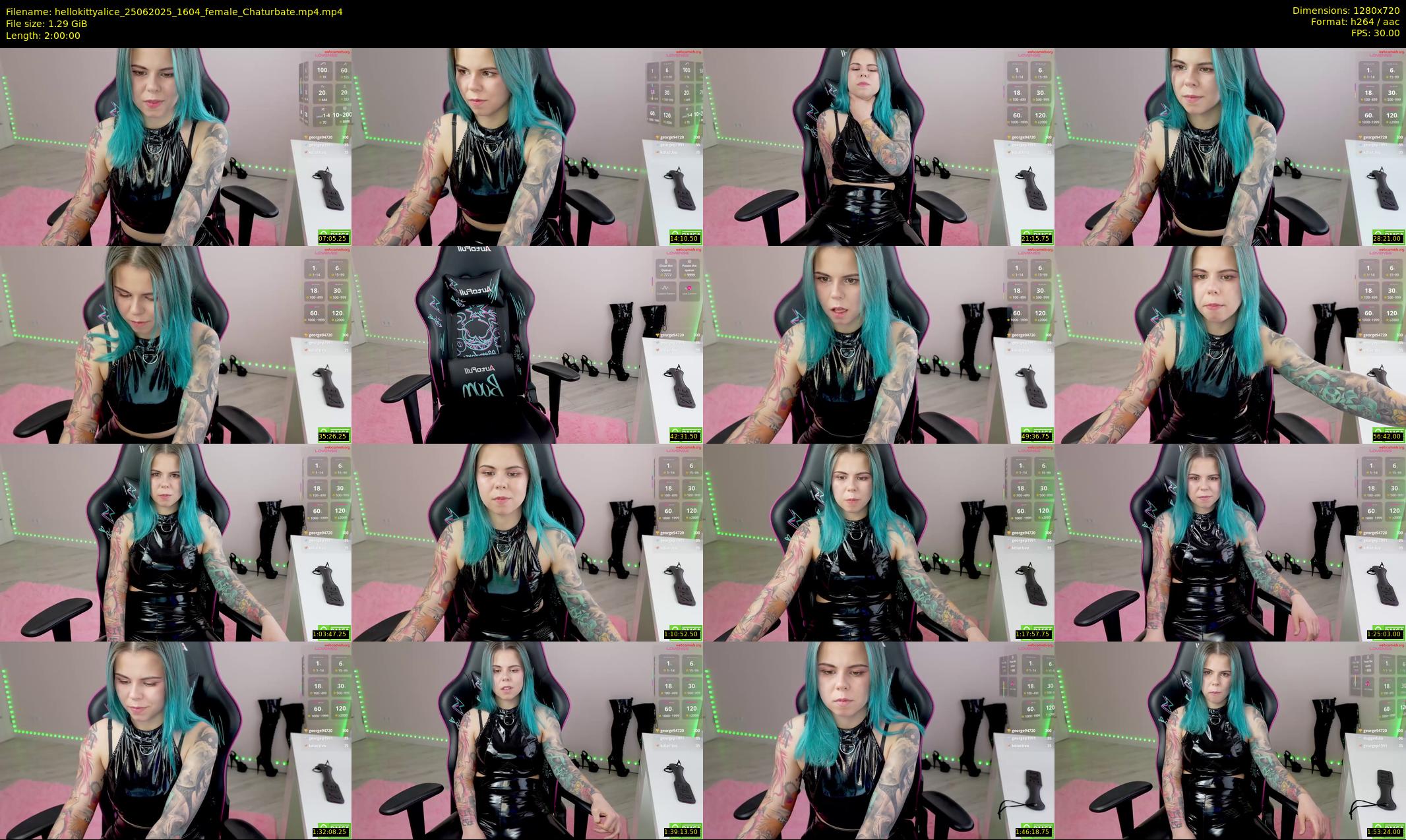 hellokittyalice — 120 minute Chaturbate female cam show recording, 720p, Jun 25, 2025