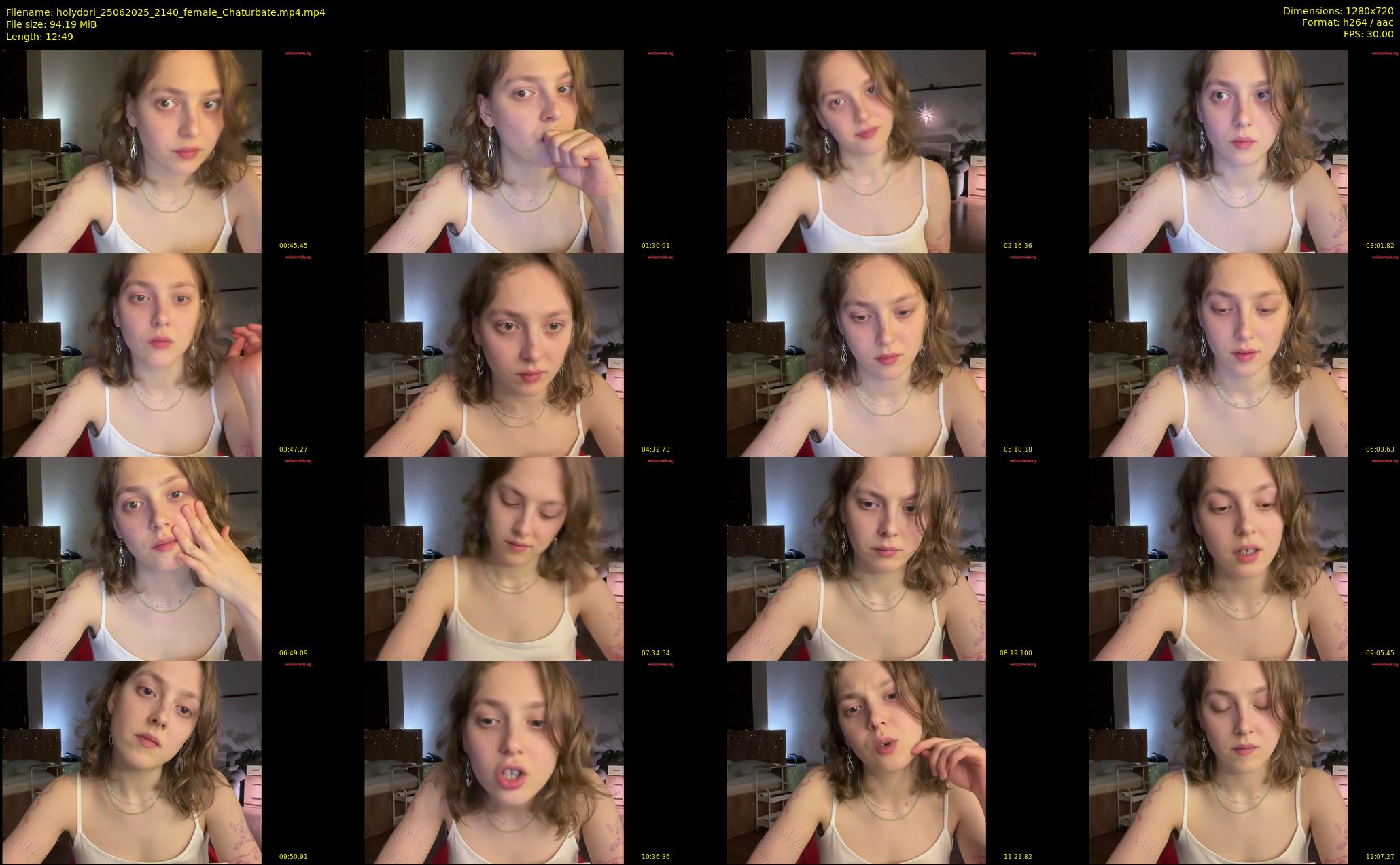 holydori — 13 minute Chaturbate female cam show recording, 720p, Jun 25, 2025
