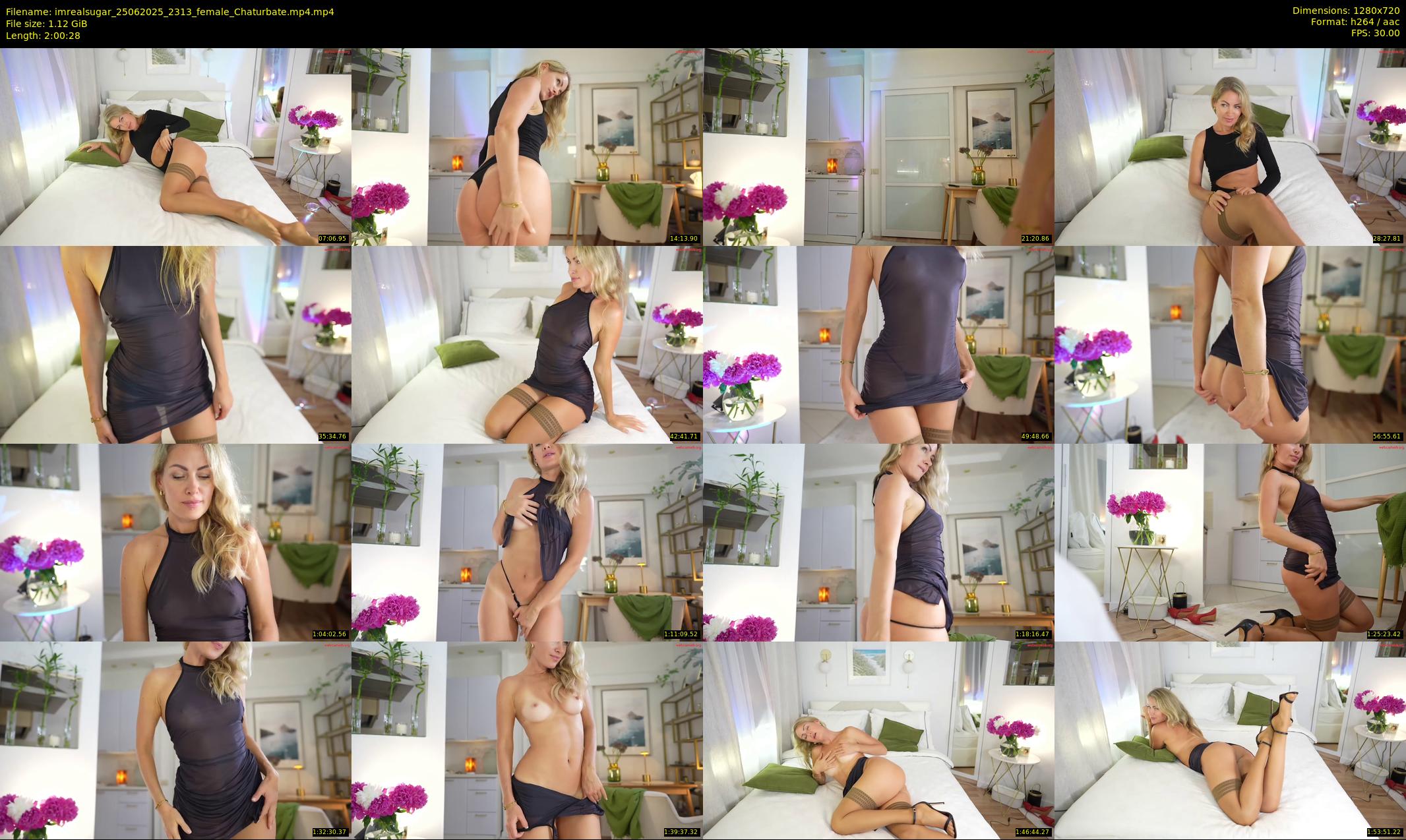 imrealsugar — 121 minute Chaturbate female cam show recording, 720p, Jun 25, 2025
