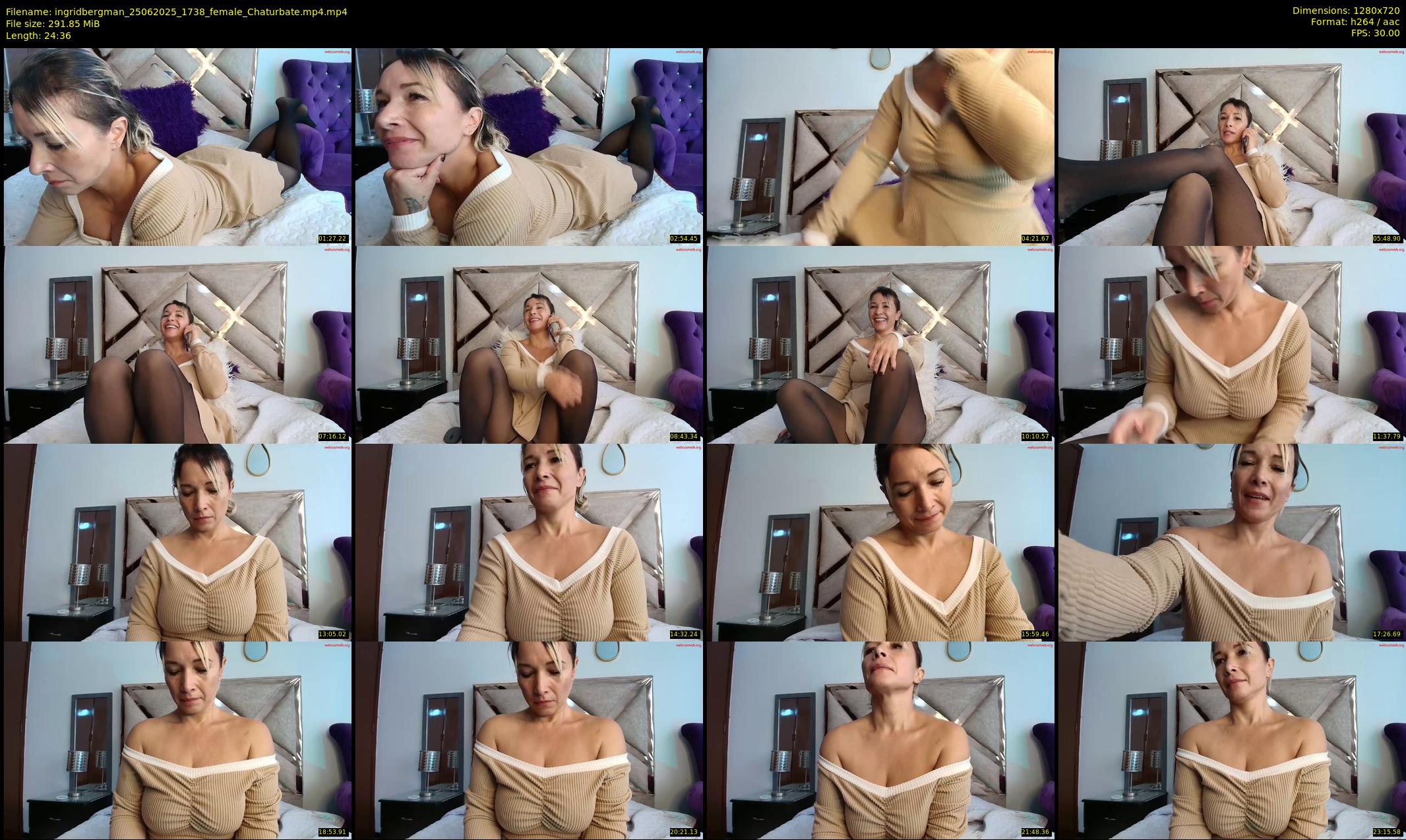 ingridbergman — 25 minute Chaturbate female cam show recording, 720p, Jun 25, 2025