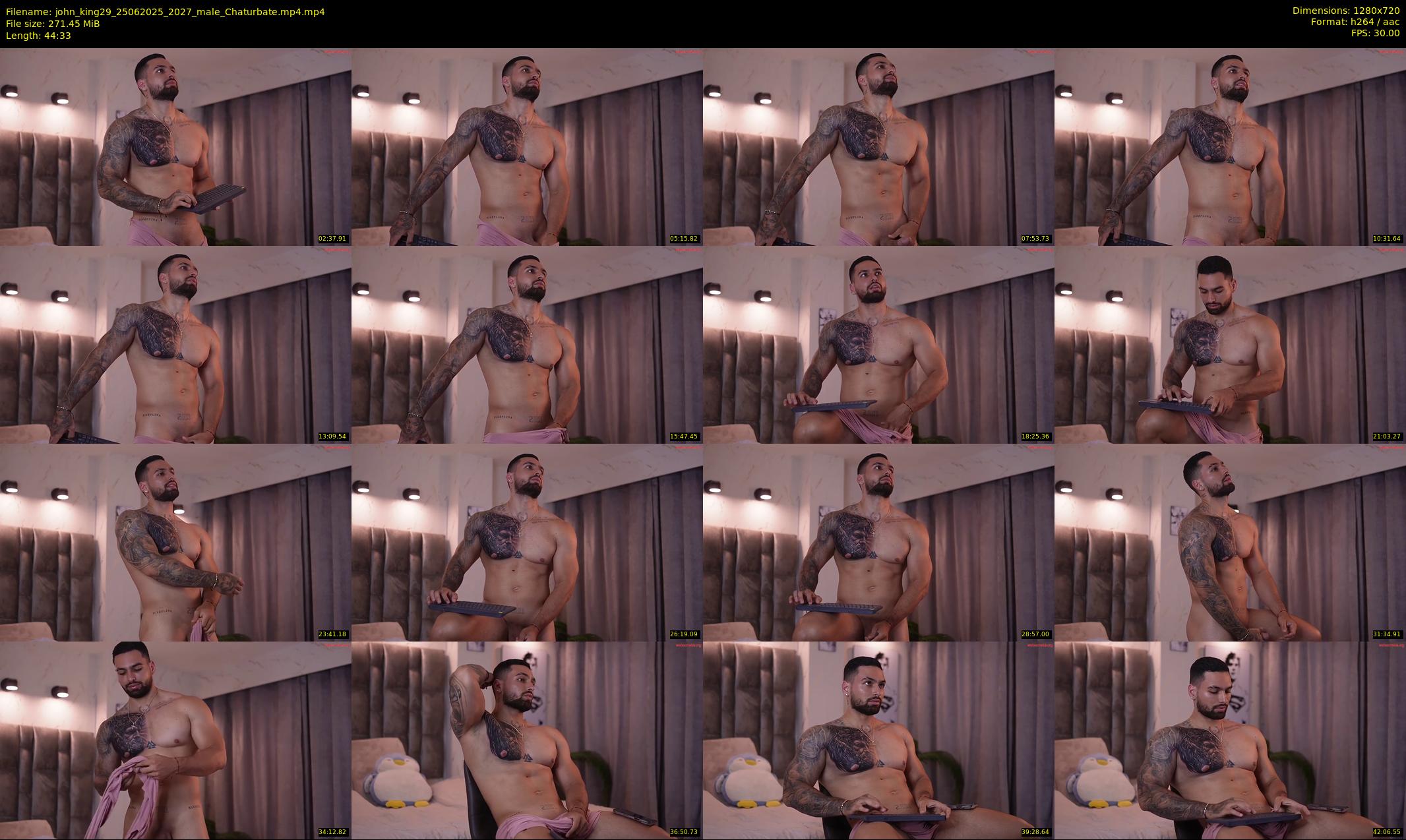 john_king29 — 45 minute Chaturbate male cam show recording, 720p, Jun 25, 2025