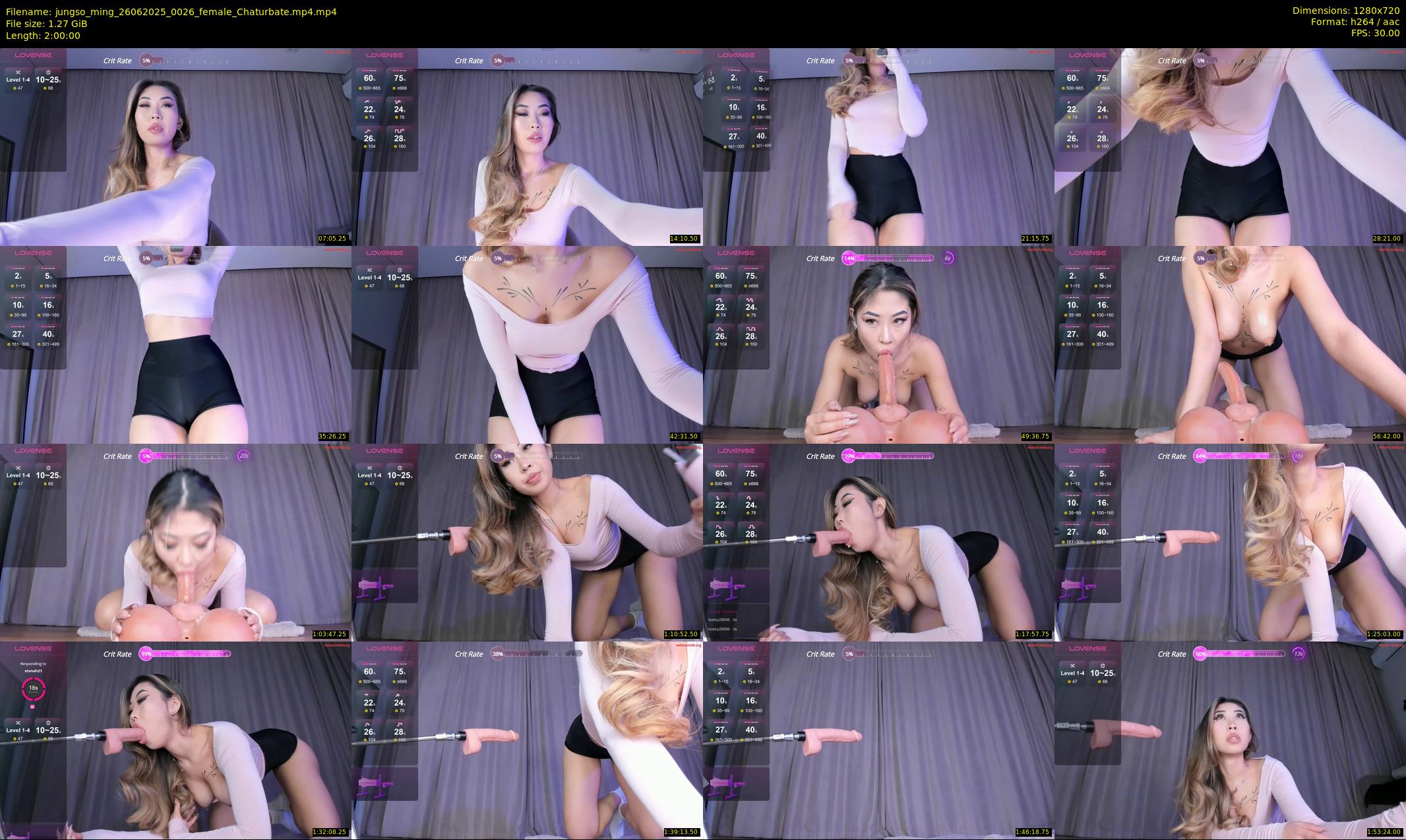 jungso_ming — 120 minute Chaturbate female cam show recording, 720p, Jun 26, 2025