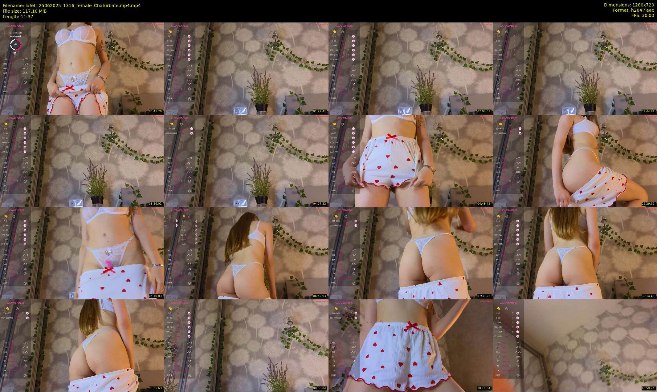 lafeti — 12 minute Chaturbate female cam show recording, 720p, Jun 25, 2025