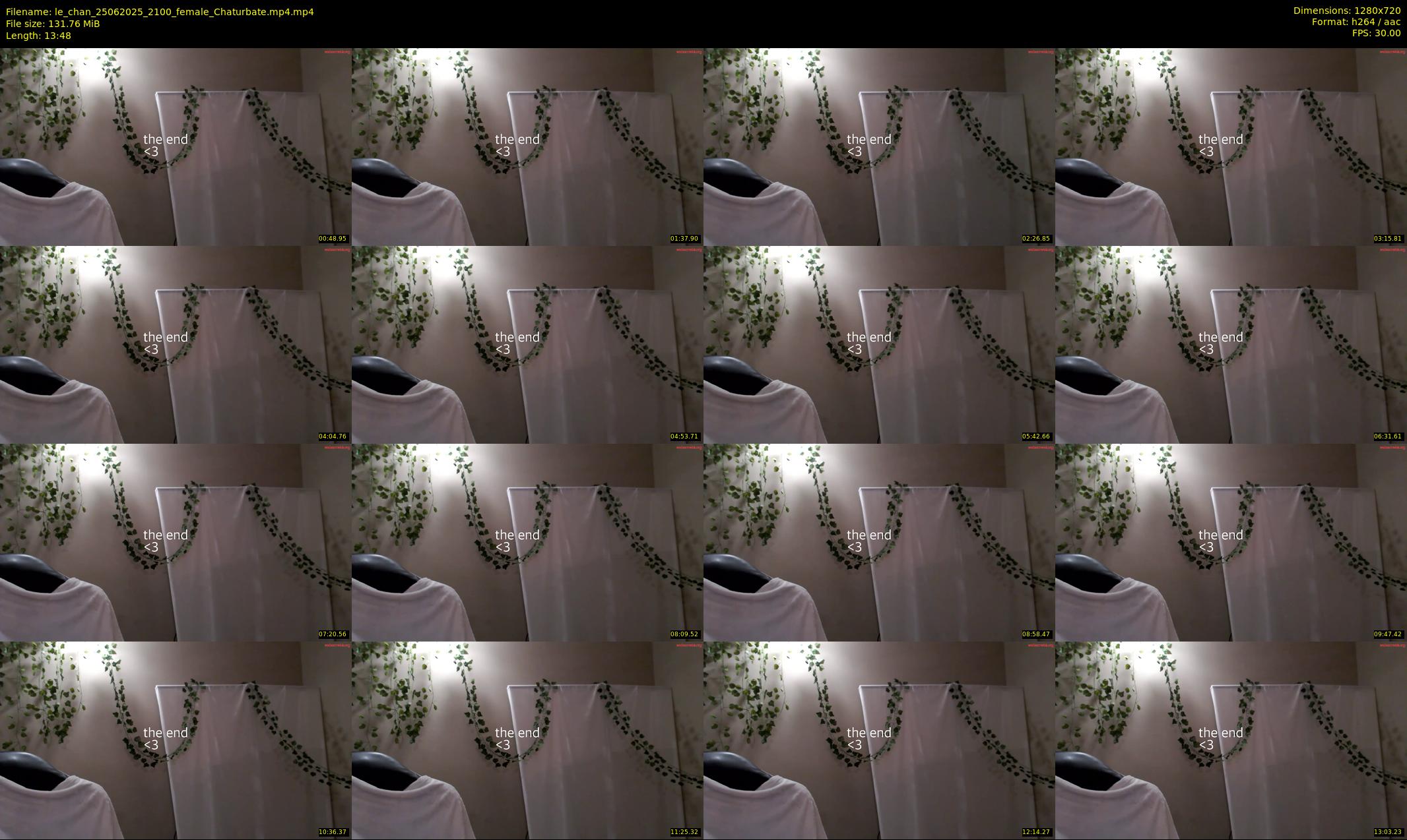 le_chan — 14 minute Chaturbate female cam show recording, 720p, Jun 25, 2025