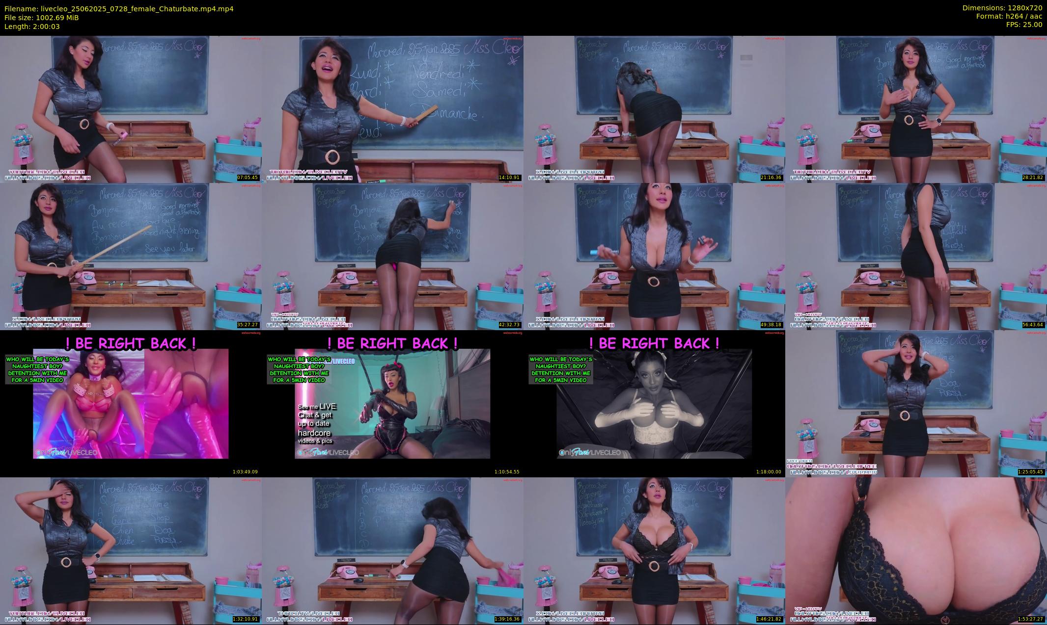 livecleo — 121 minute Chaturbate female cam show recording, 720p, Jun 25, 2025