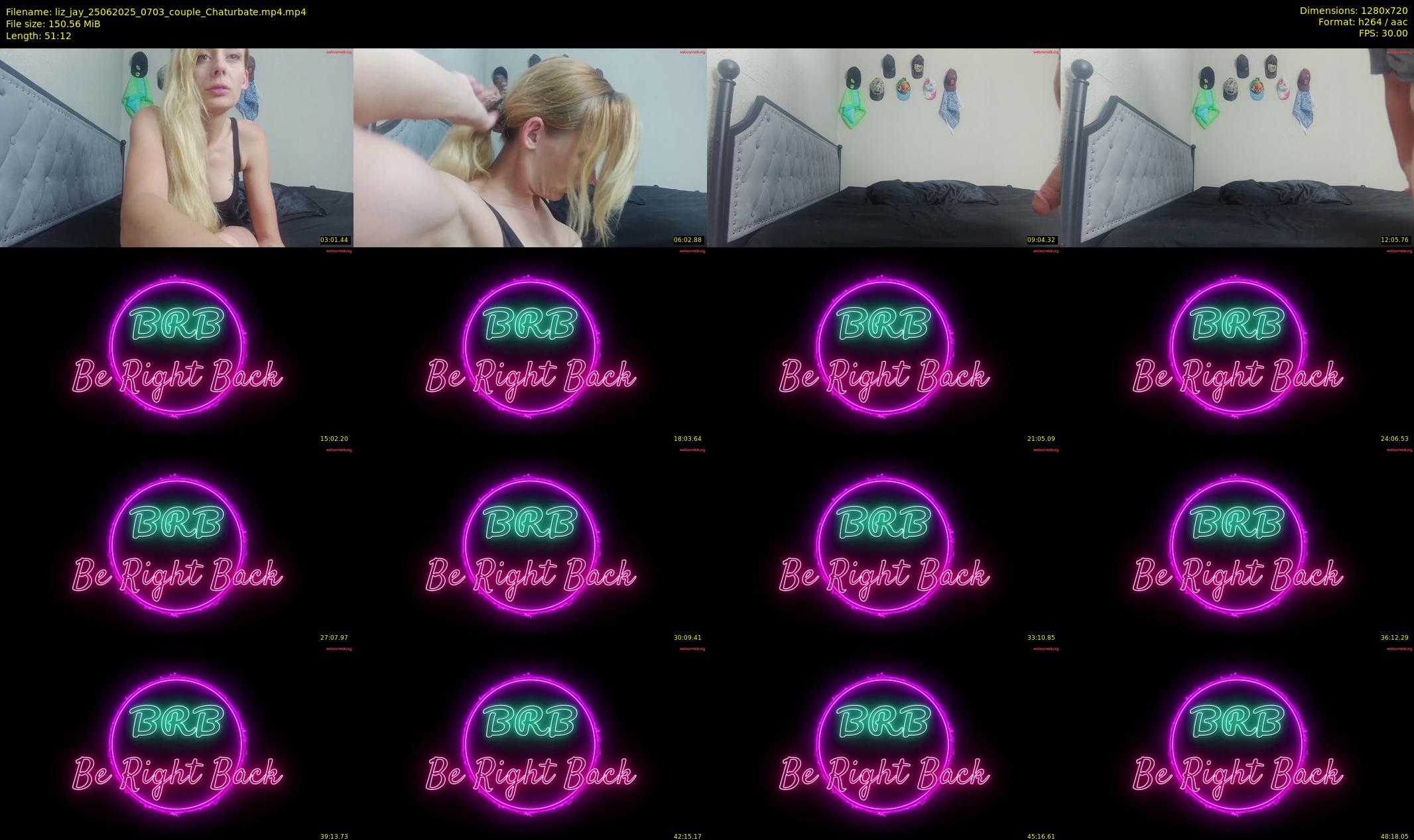 liz_jay — 52 minute Chaturbate couple cam show recording, 720p, Jun 25, 2025