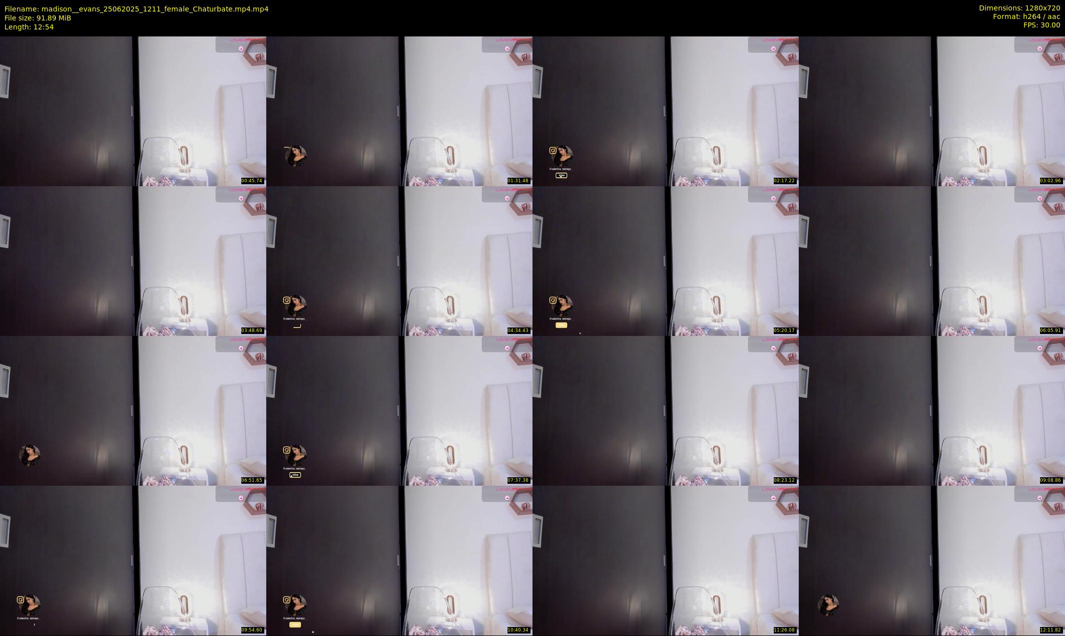 madison__evans — 13 minute Chaturbate female cam show recording, 720p, Jun 25, 2025