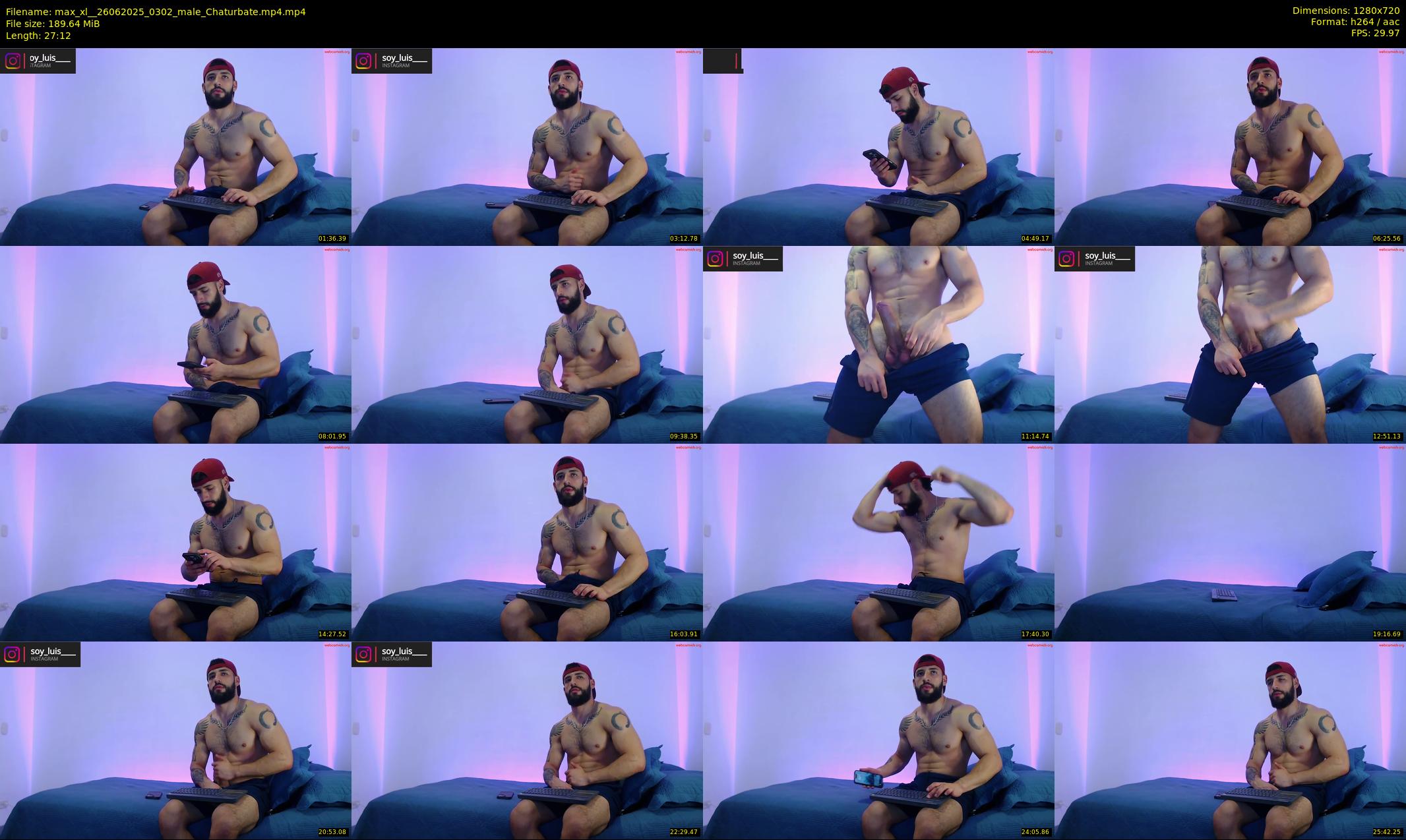 max_xl_ — 28 minute Chaturbate male cam show recording, 720p, Jun 26, 2025