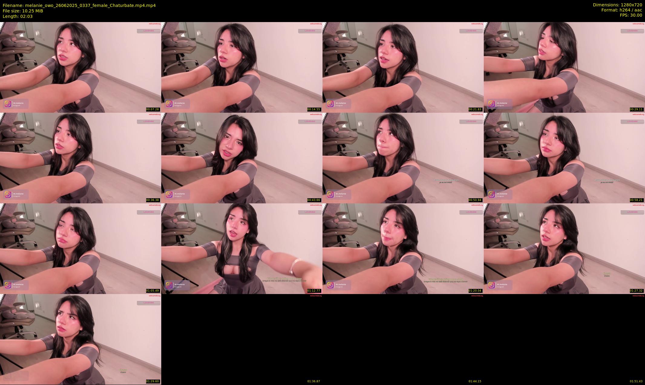 melanie_owo — 3 minute Chaturbate female cam show recording, 720p, Jun 26, 2025
