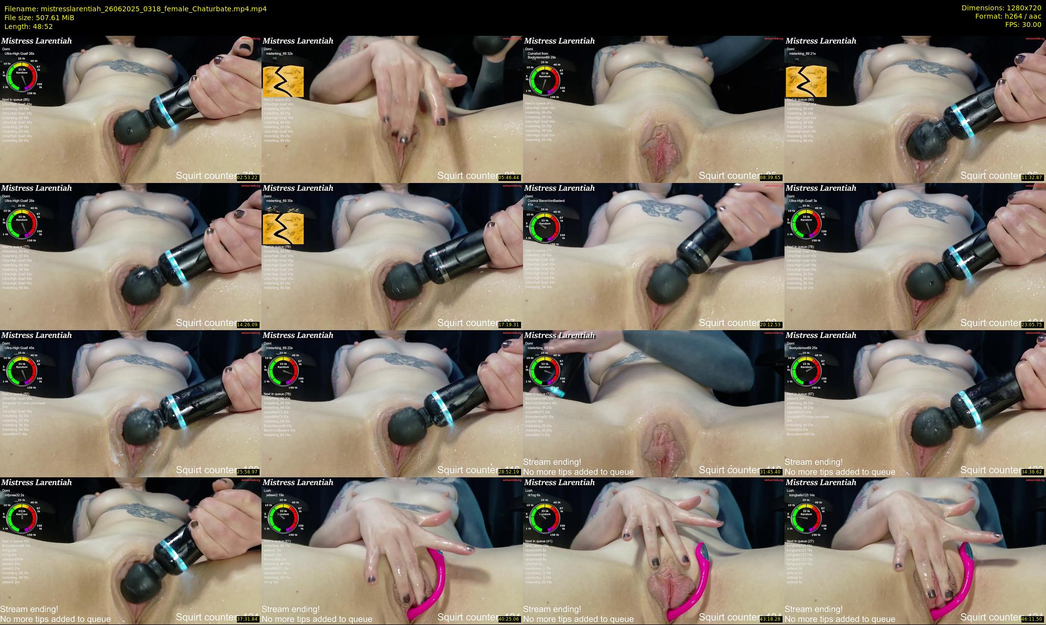 mistresslarentiah — 49 minute Chaturbate female cam show recording, 720p, Jun 26, 2025