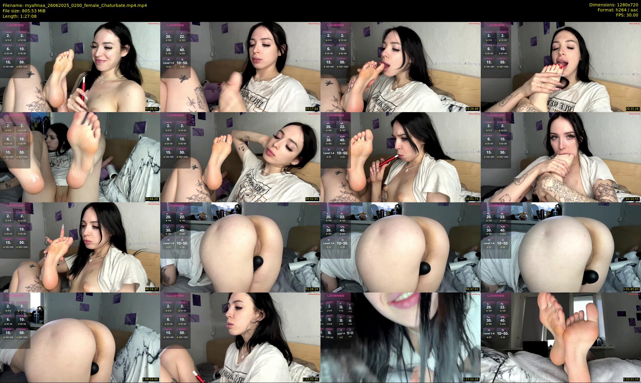 myafmaa — 88 minute Chaturbate female cam show recording, 720p, Jun 26, 2025