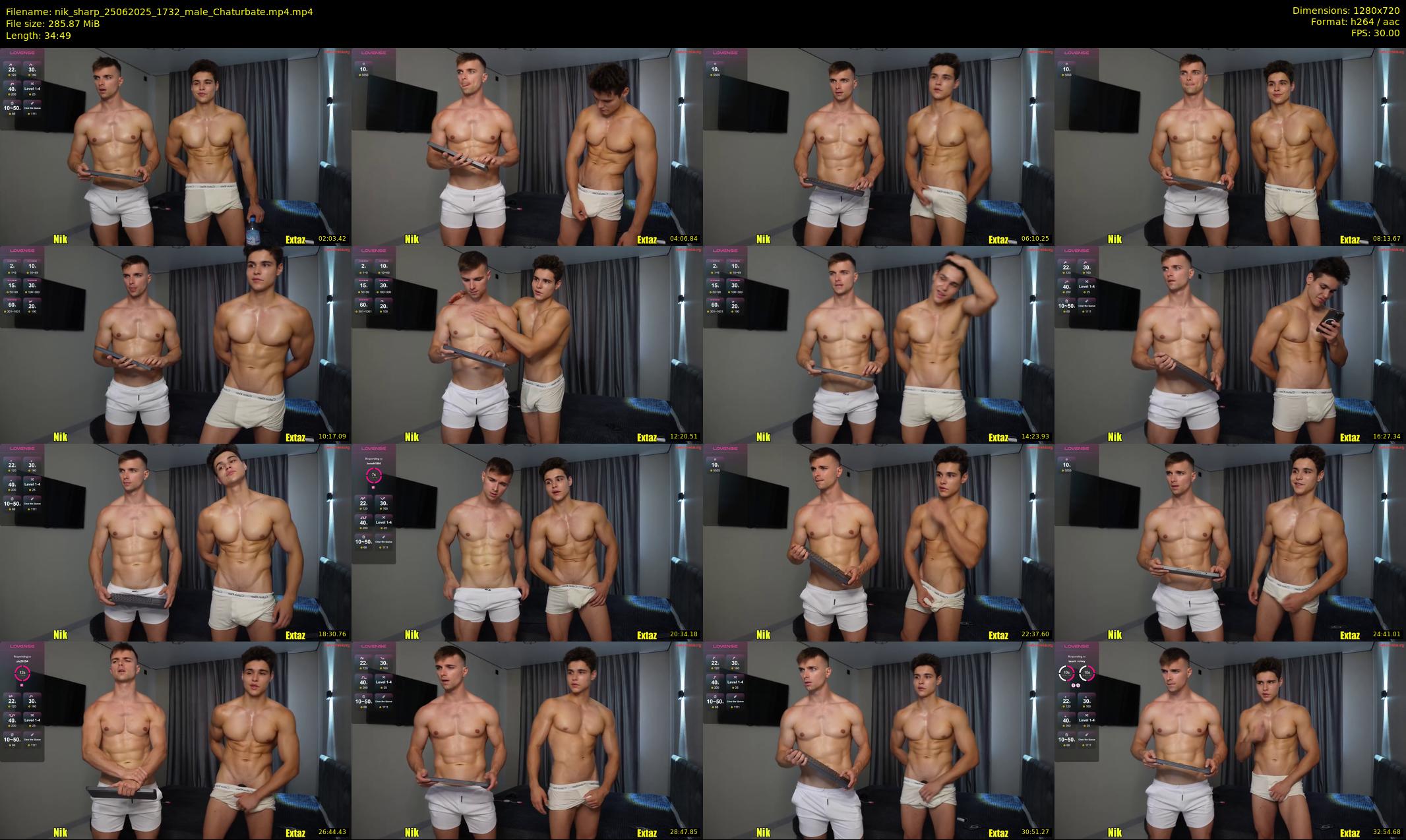 nik_sharp — 35 minute Chaturbate male cam show recording, 720p, Jun 25, 2025