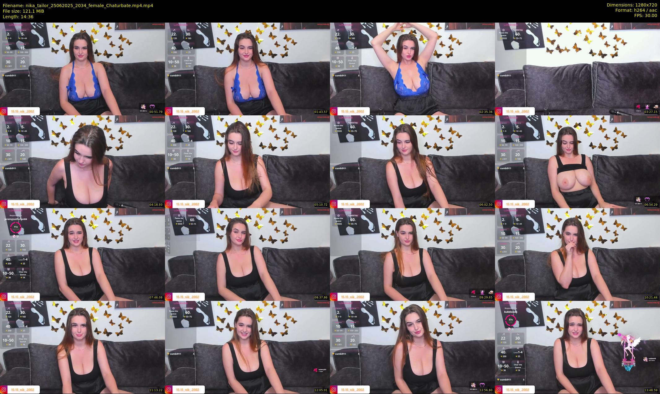 nika_tailor — 15 minute Chaturbate female cam show recording, 720p, Jun 25, 2025