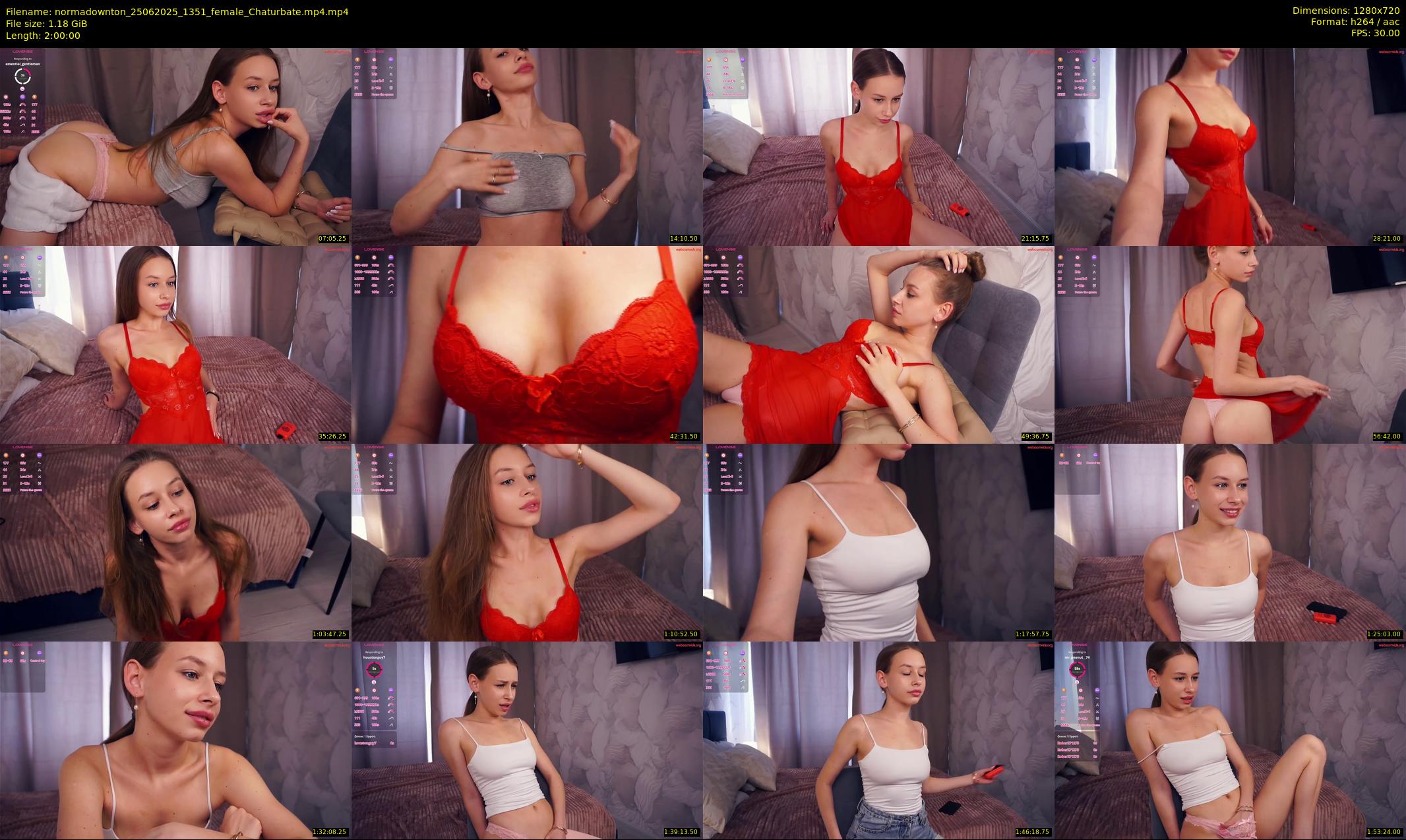 normadownton — 120 minute Chaturbate female cam show recording, 720p, Jun 25, 2025