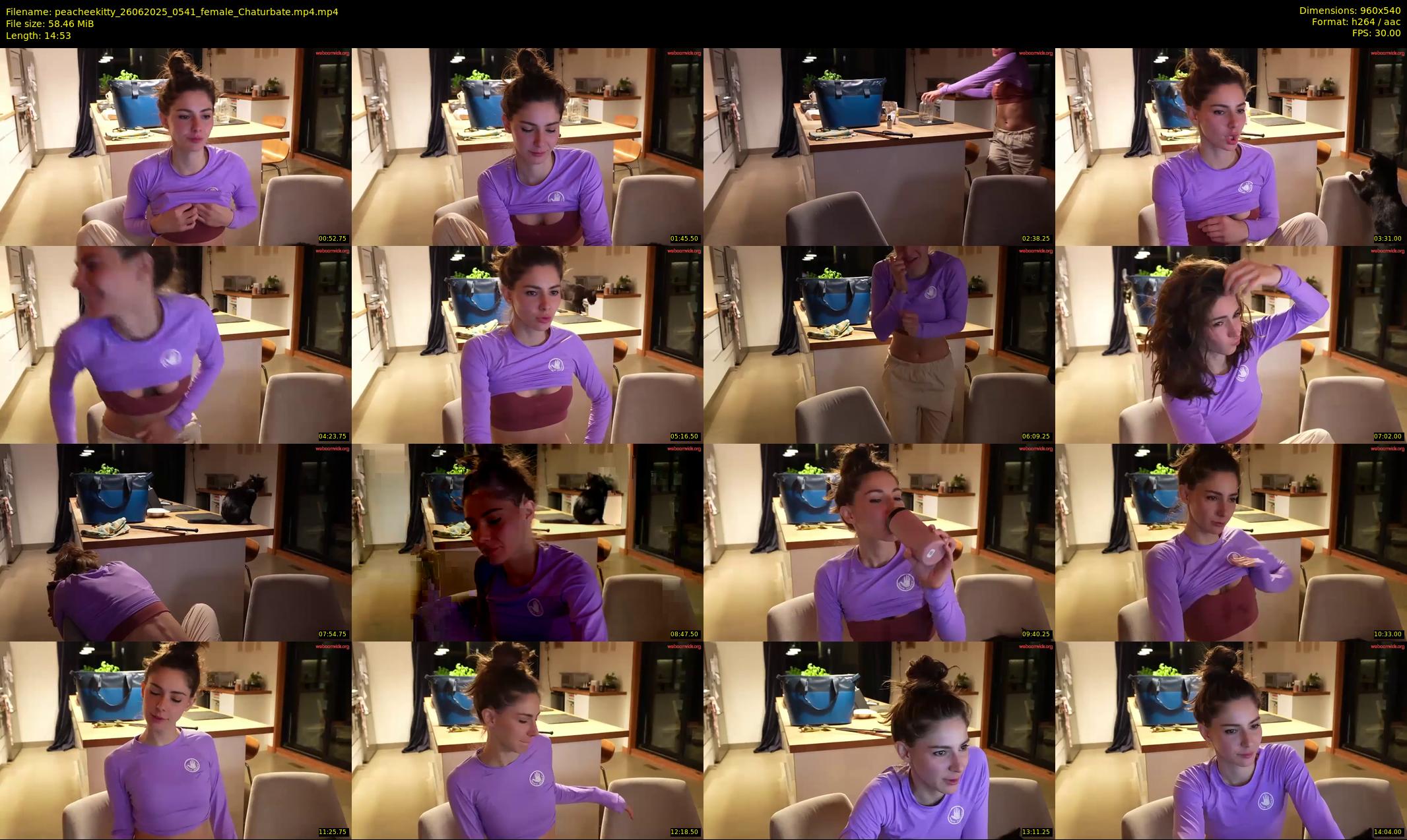 peacheekitty — 15 minute Chaturbate female cam show recording, 480p, Jun 26, 2025