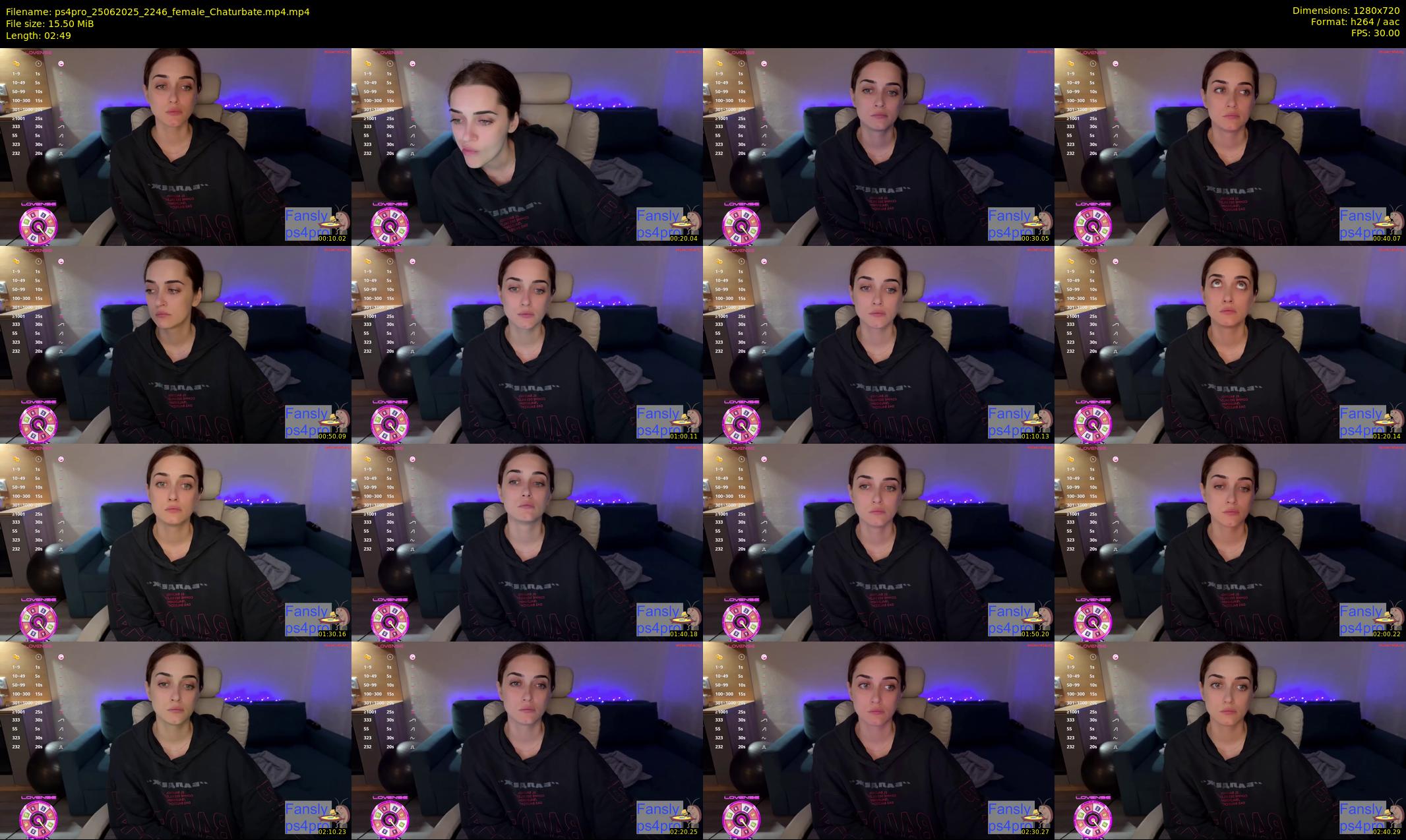 ps4pro — 3 minute Chaturbate female cam show recording, 720p, Jun 25, 2025