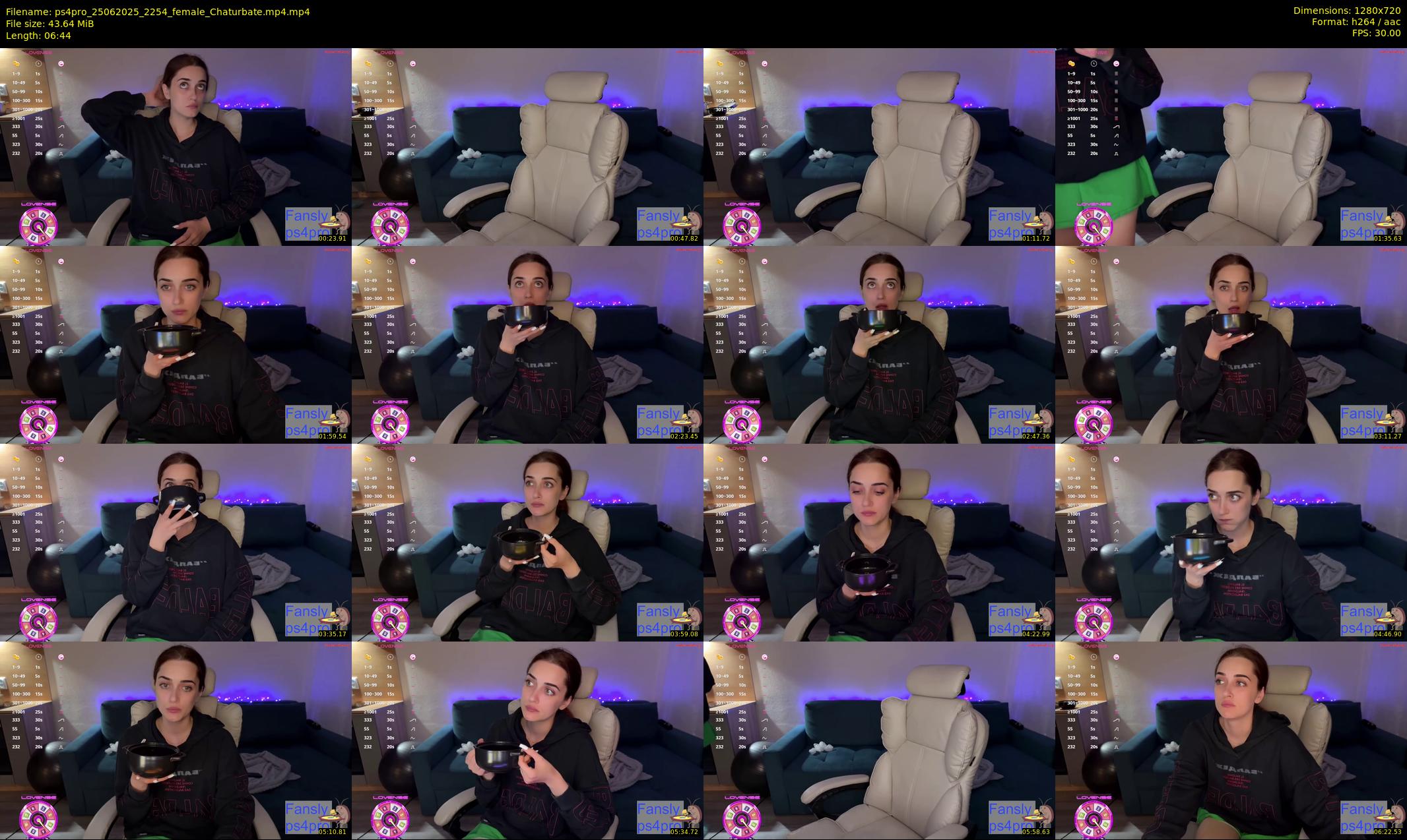 ps4pro — 7 minute Chaturbate female cam show recording, 720p, Jun 25, 2025