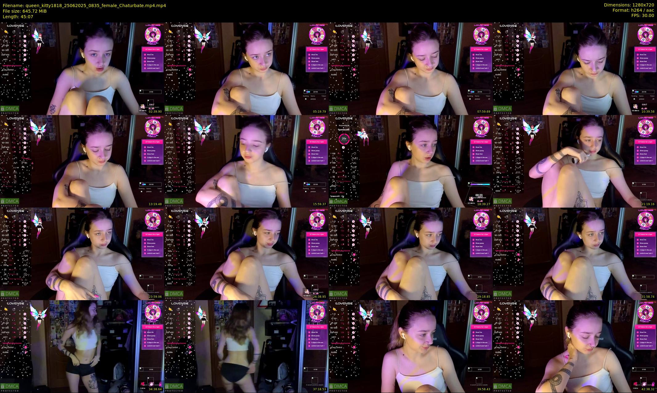 queen_kitty1818 — 46 minute Chaturbate female cam show recording, 720p, Jun 25, 2025