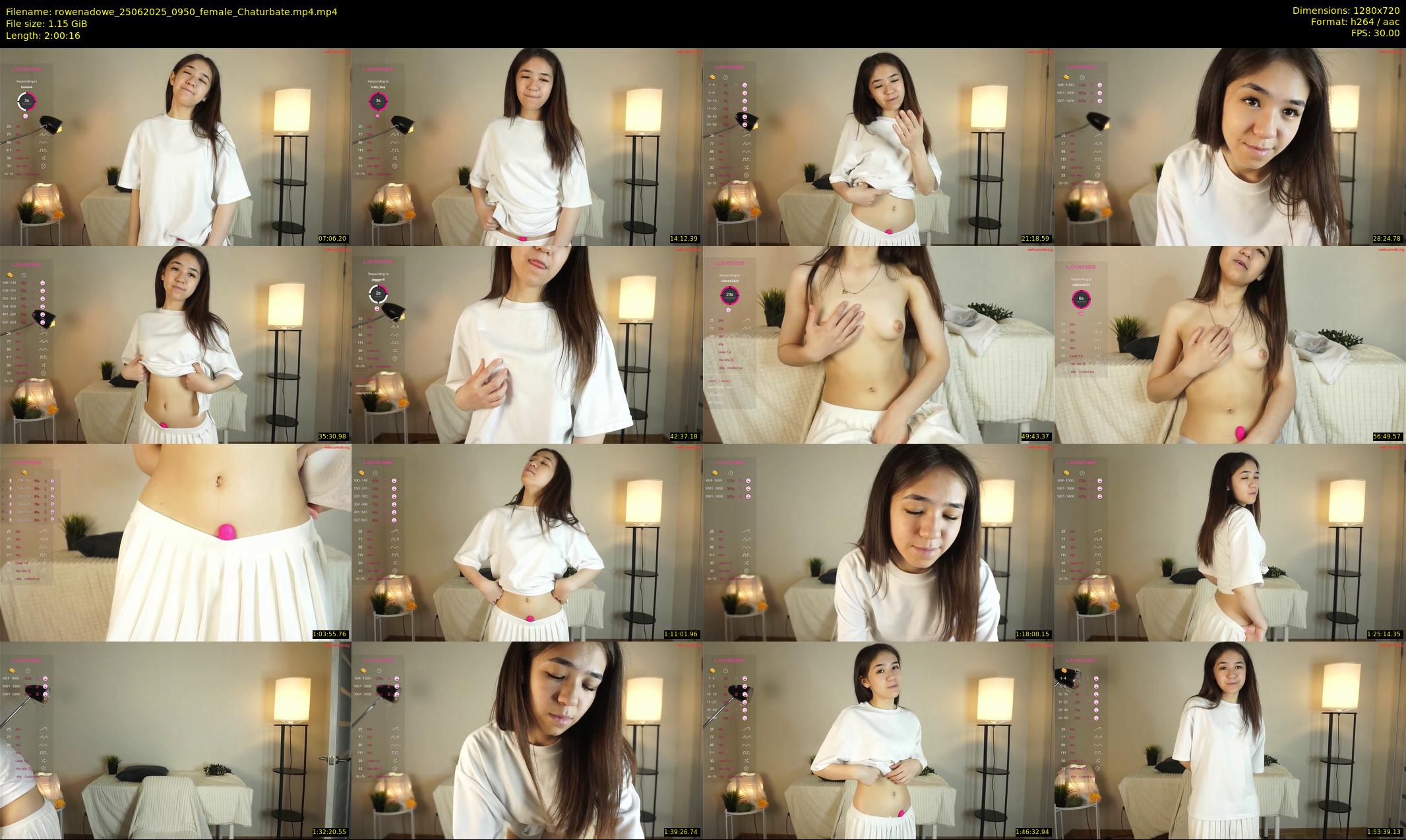 rowenadowe — 121 minute Chaturbate female cam show recording, 720p, Jun 25, 2025