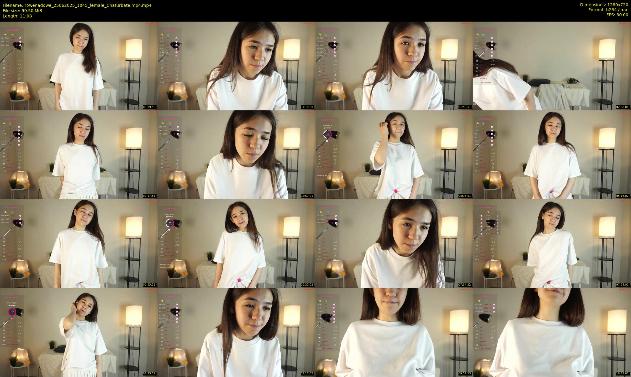rowenadowe — 12 minute Chaturbate female cam show recording, 720p, Jun 25, 2025