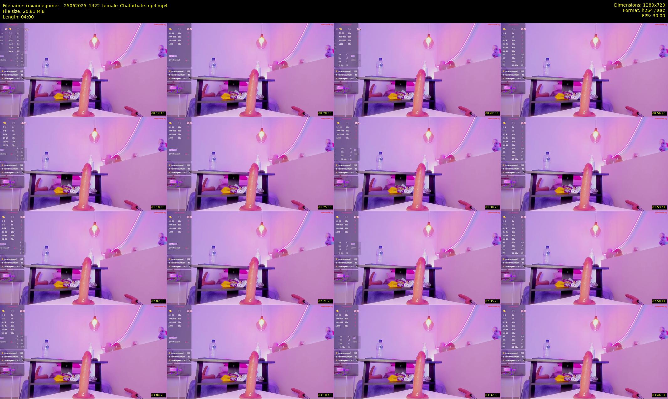 roxannegomez_ — 4 minute Chaturbate female cam show recording, 720p, Jun 25, 2025