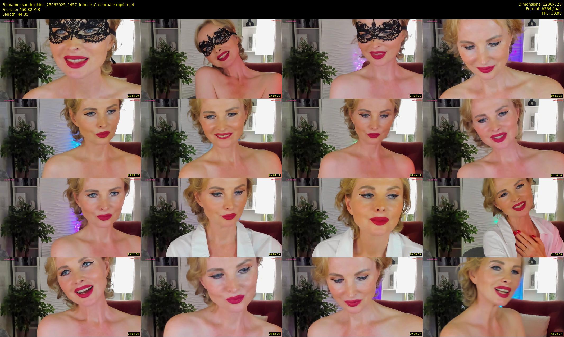 sandra_kind — 45 minute Chaturbate female cam show recording, 720p, Jun 25, 2025